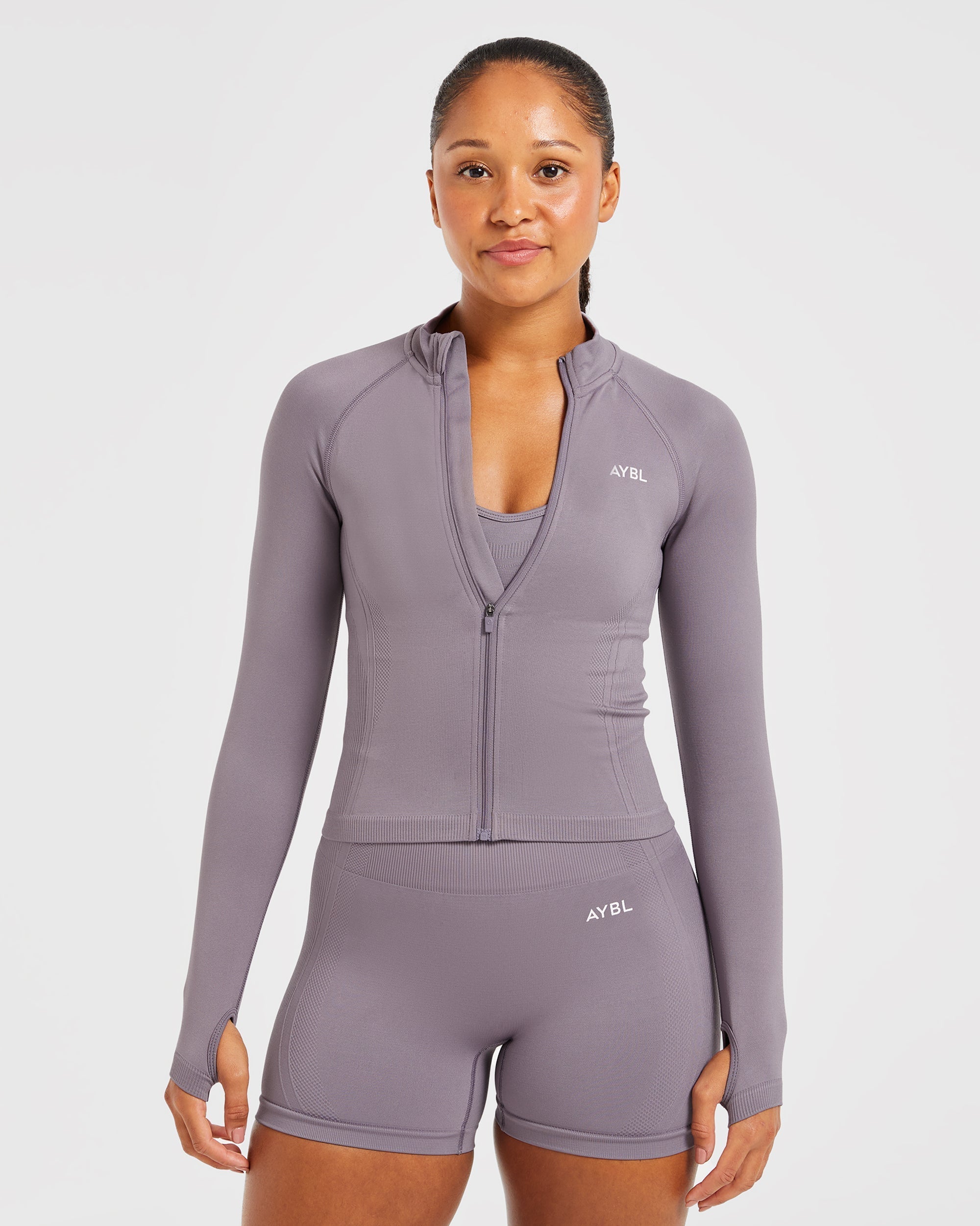 Balance V3 Seamless Zip Jacket - Mauve