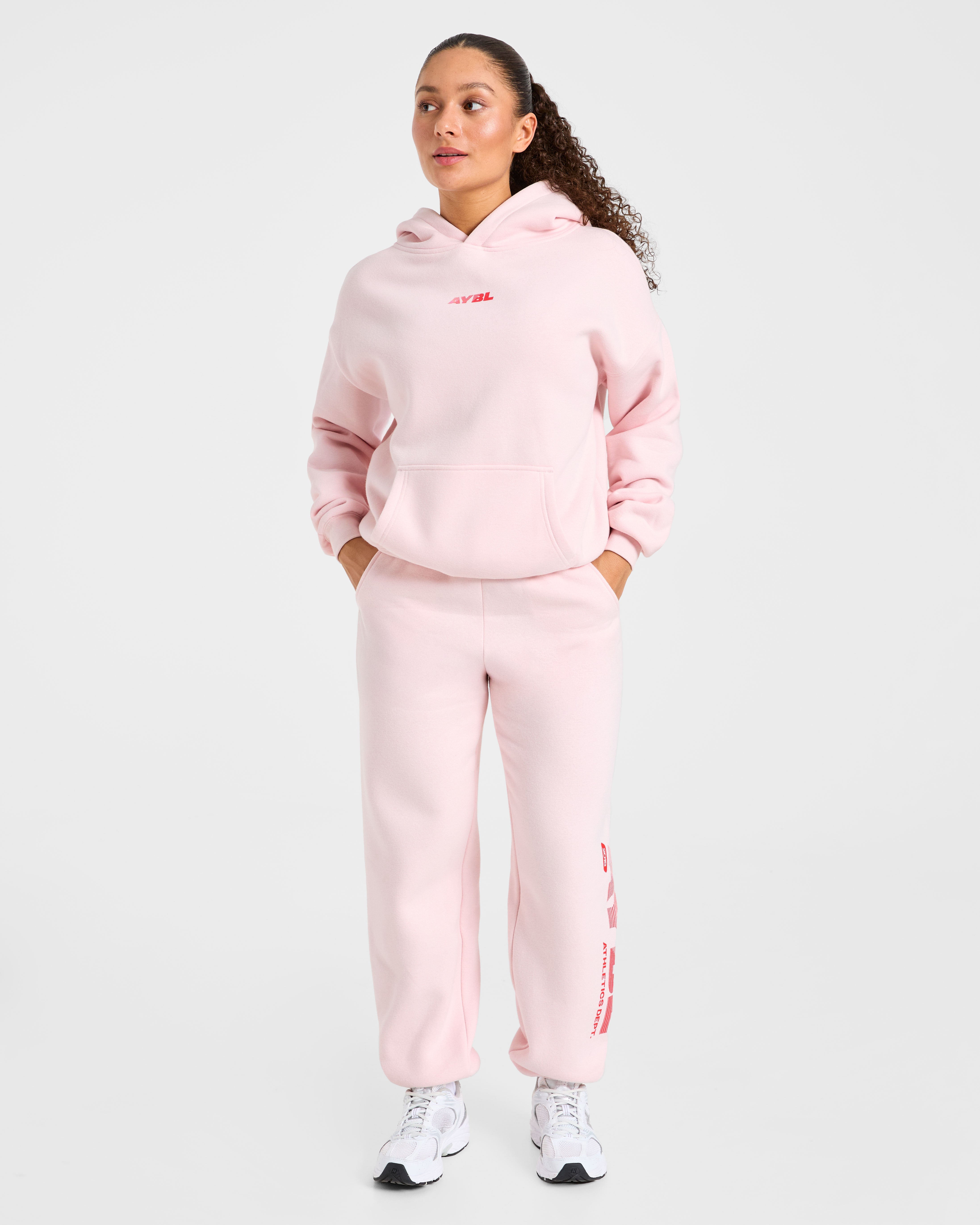 Athletics Dept Oversized Hoodie - Rose