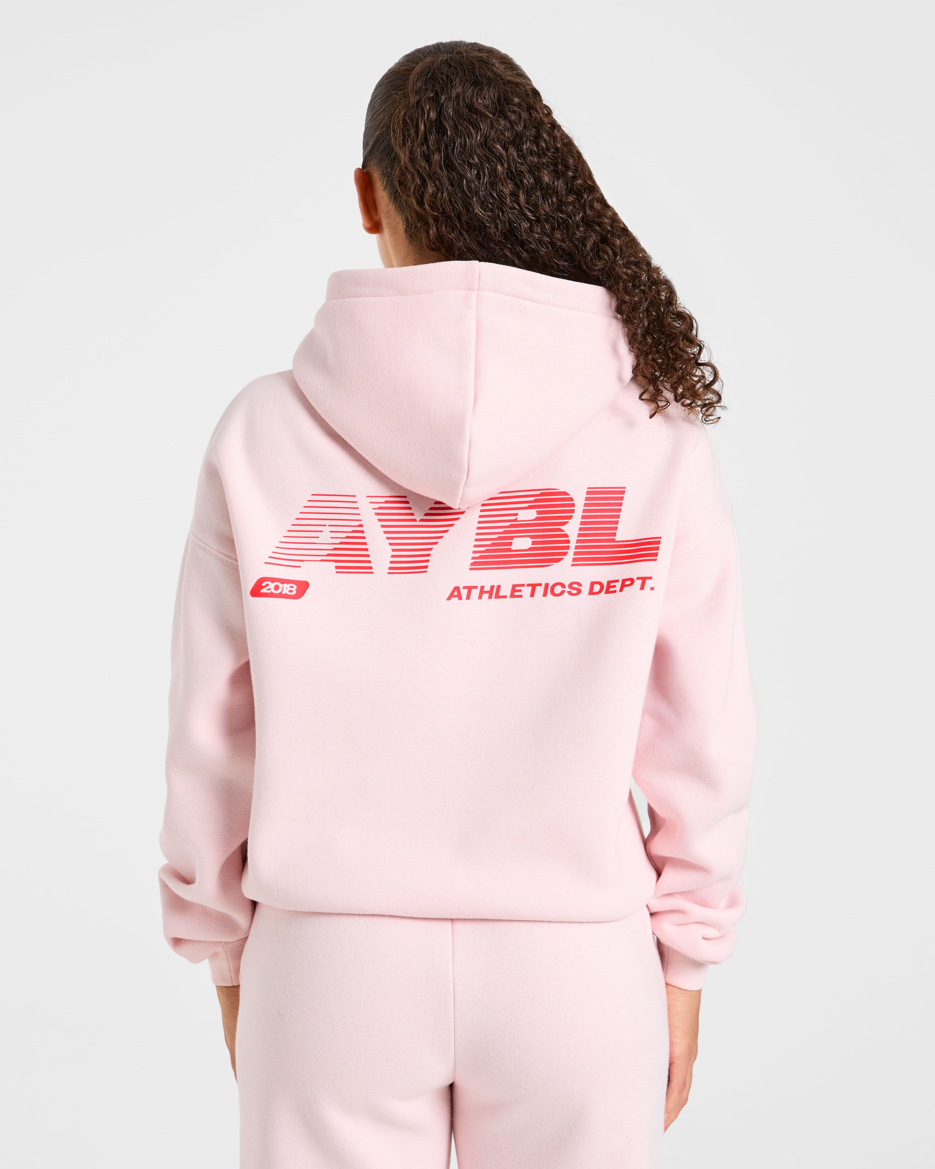 Athletics Dept Oversized Hoodie - Rose