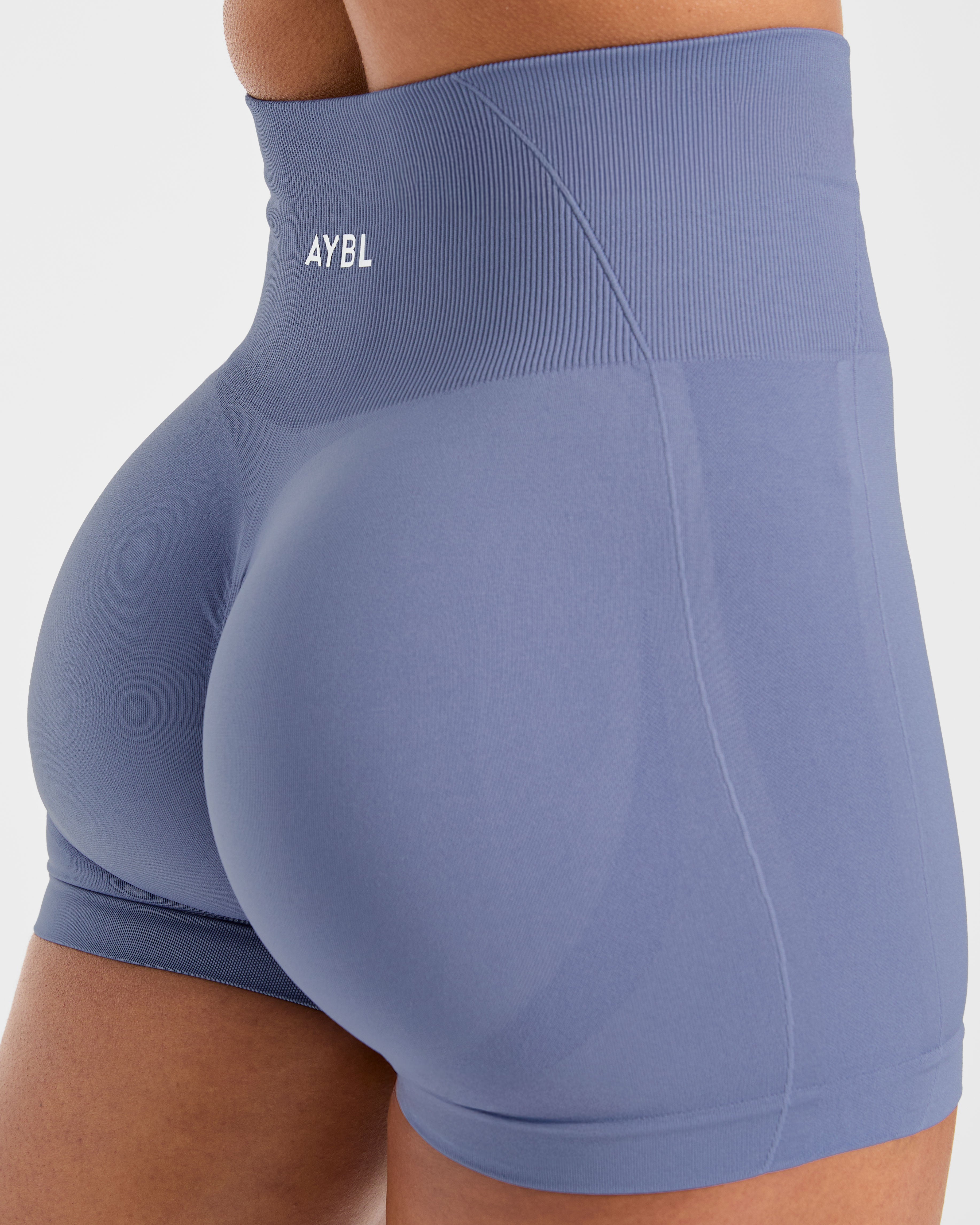 Empower Seamless Shorts - Slate Bleu