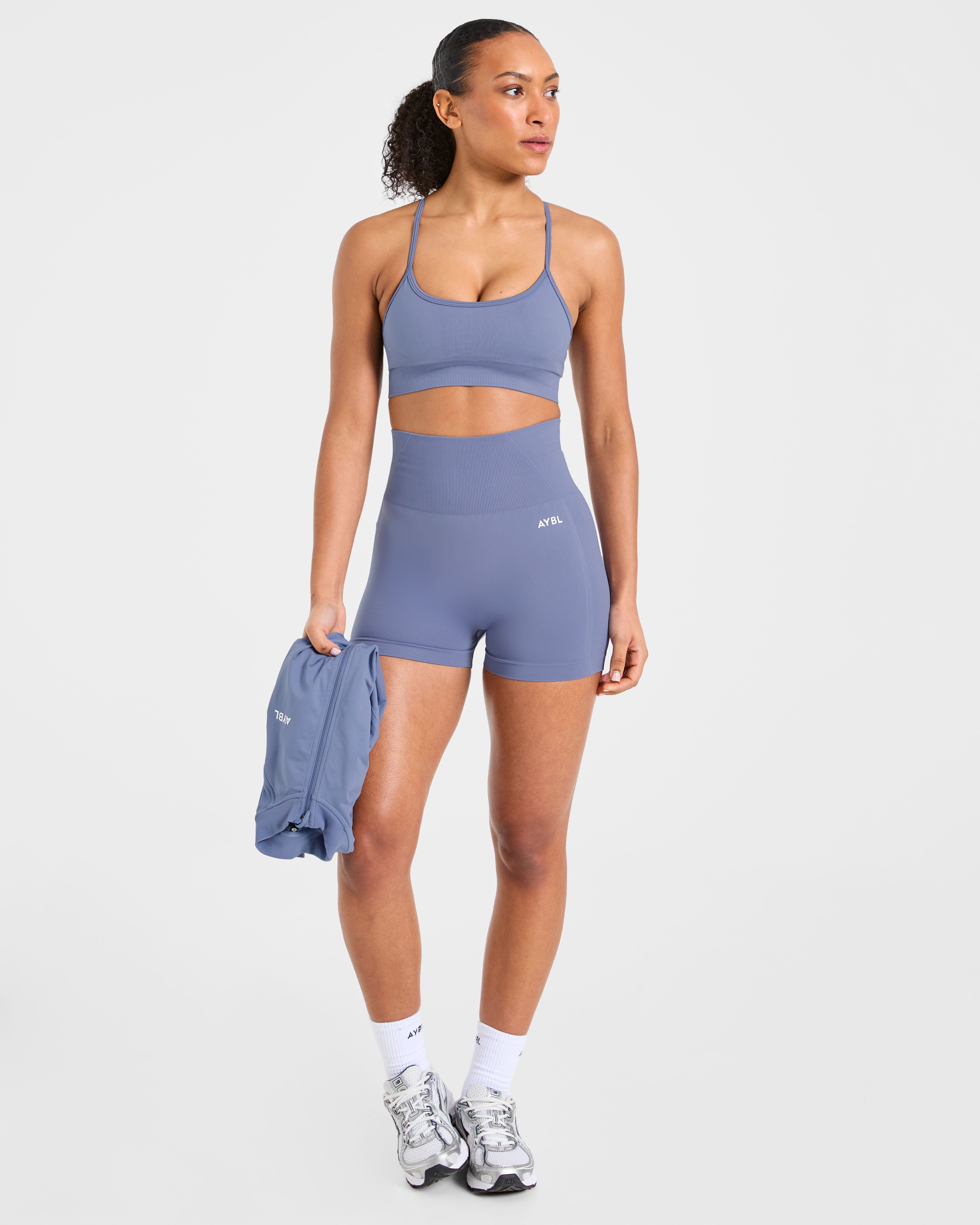 Empower Seamless Sports Bra - Slate Bleu