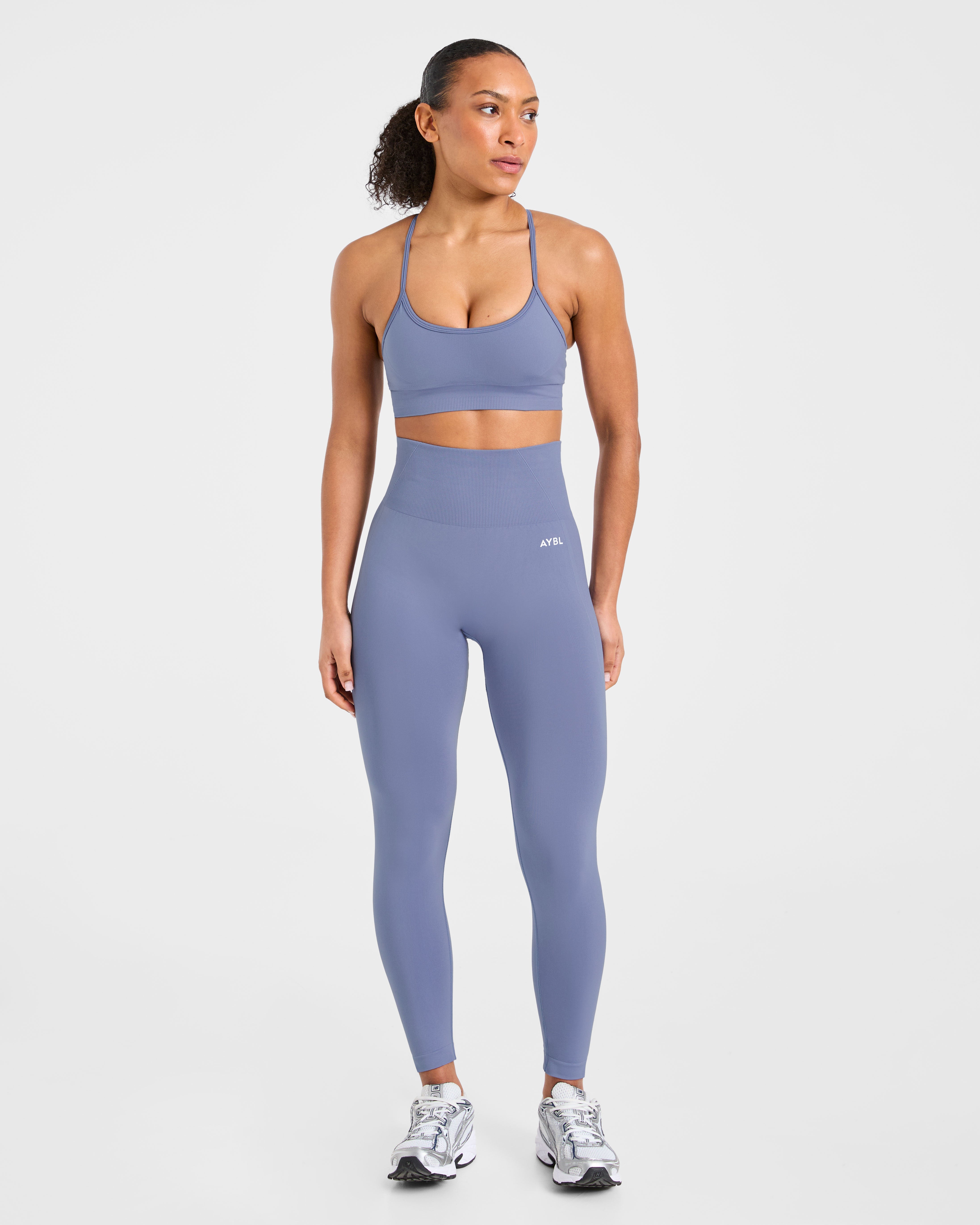 Empower Seamless Leggings - Slate Bleu
