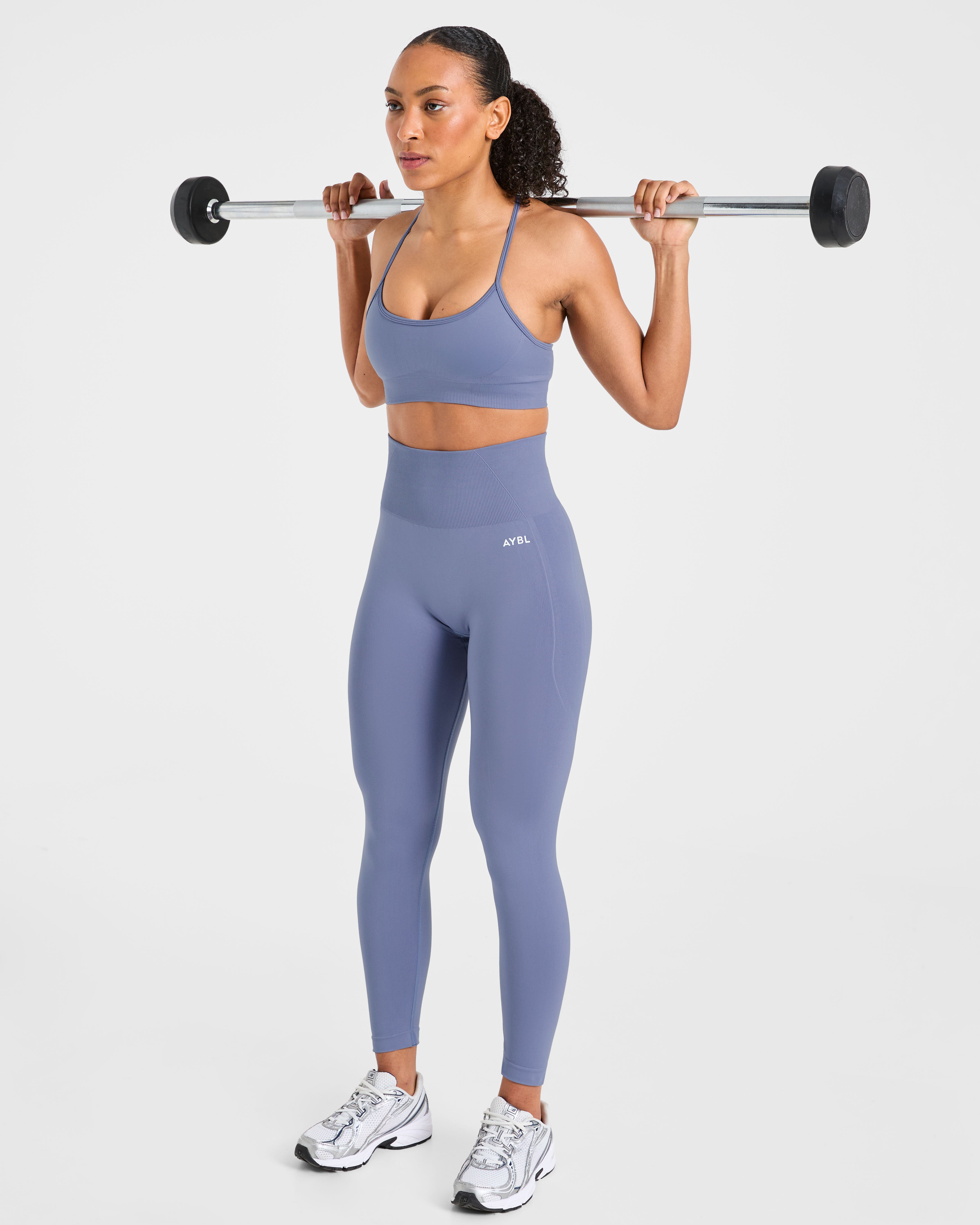 Empower Seamless Leggings - Slate Bleu