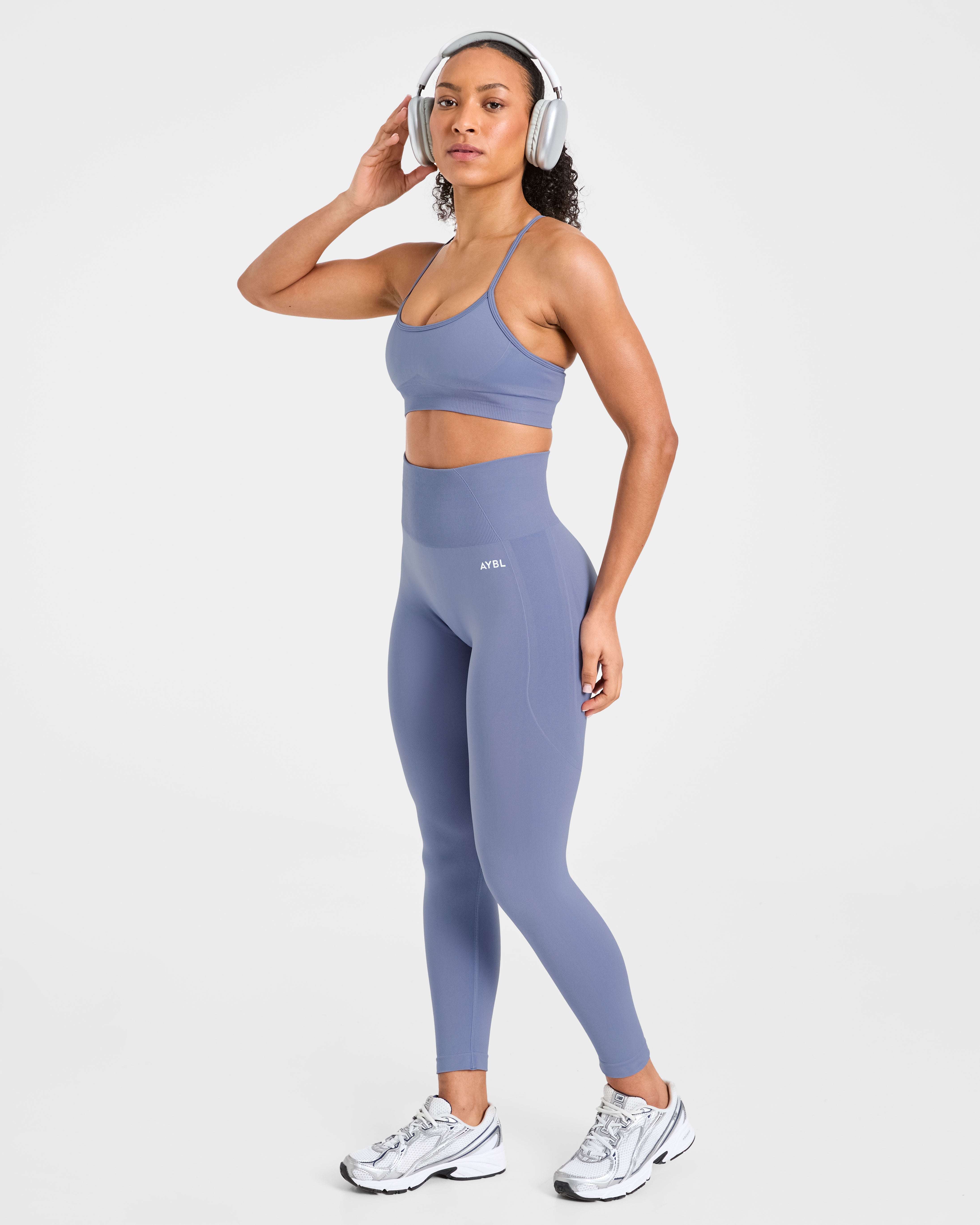Empower Seamless Leggings - Slate Bleu