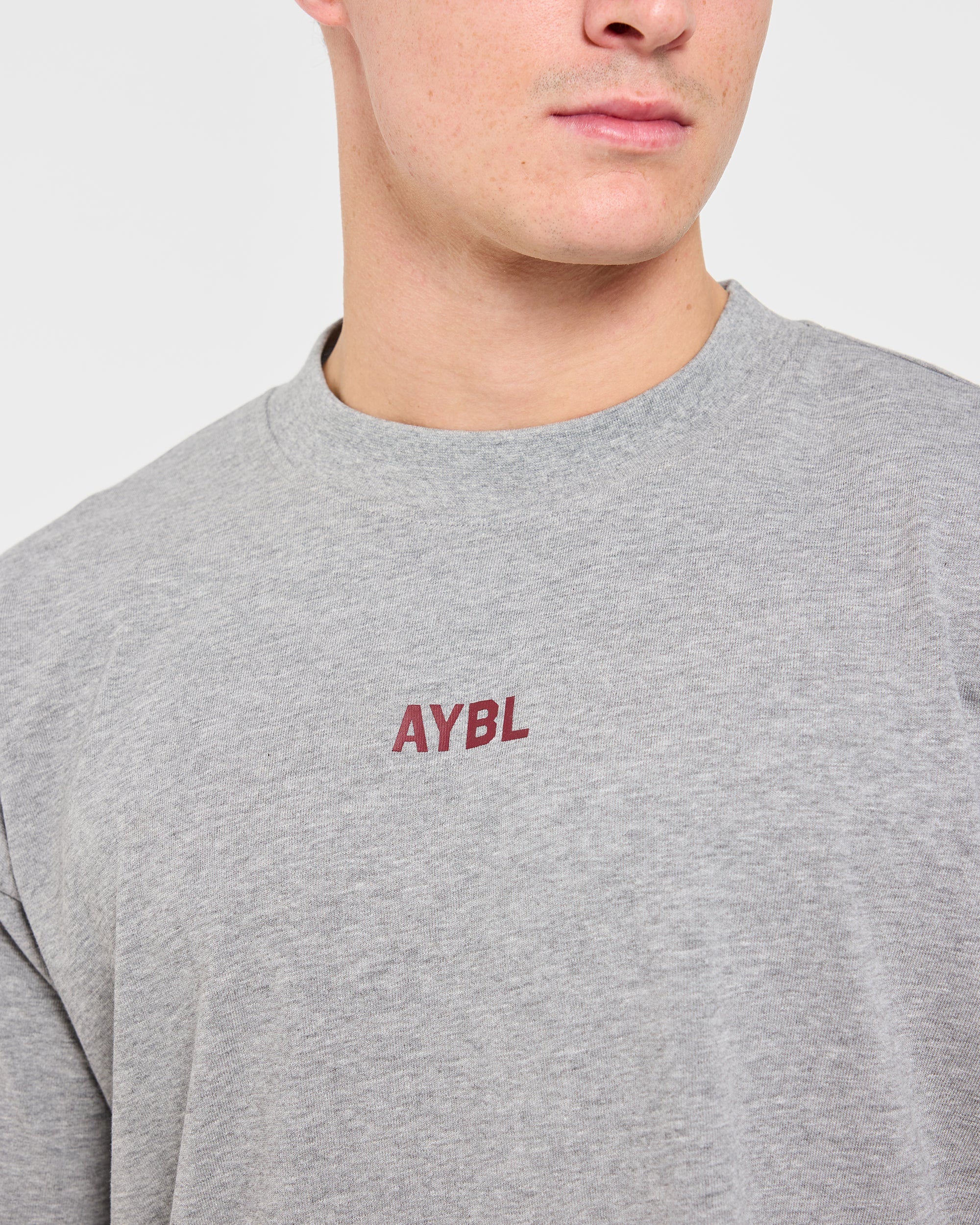 Cam Kissel x Persist Oversized T Shirt - Mid Gris Marl