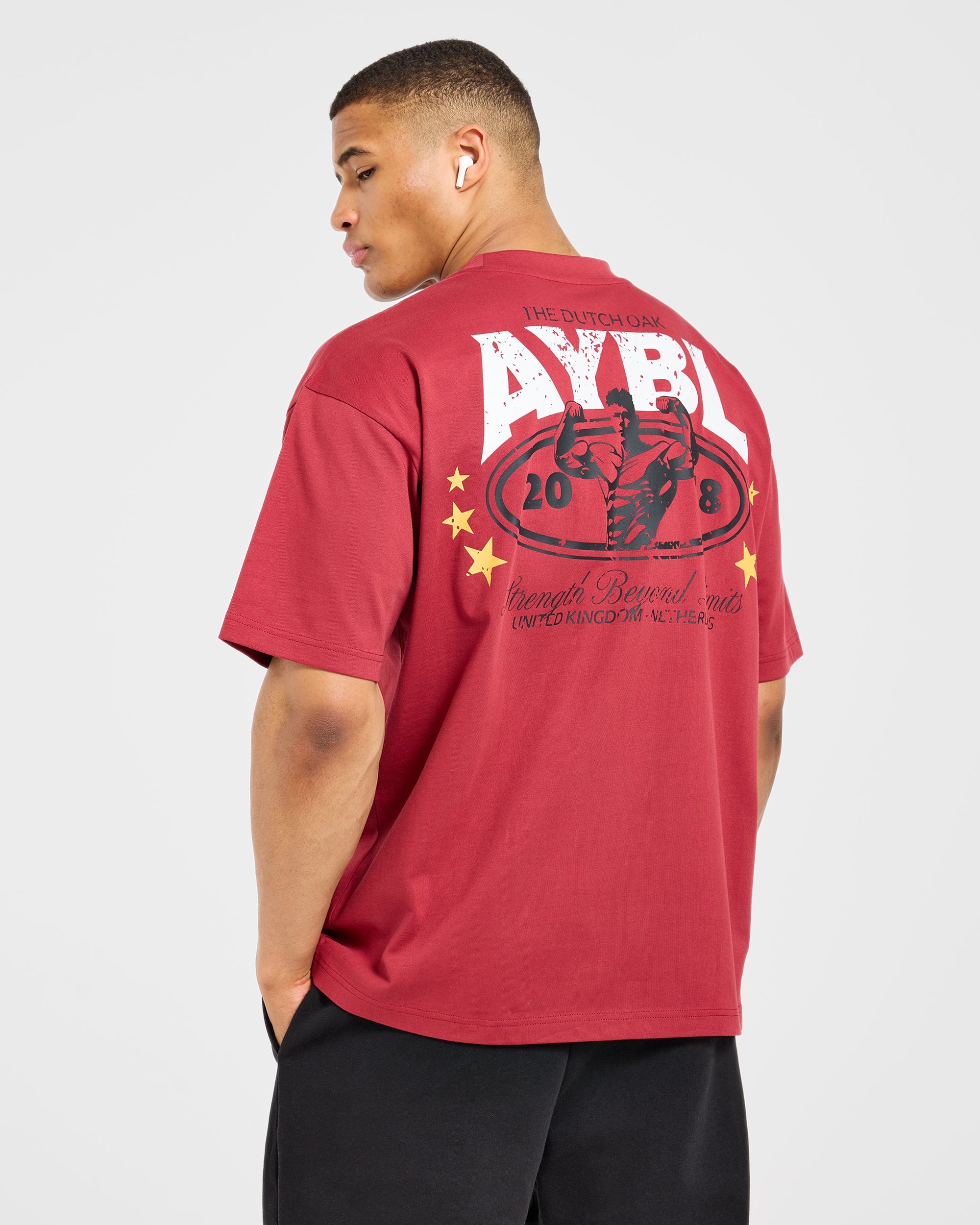 Wesley Vissers X Beyond Limits Oversized T Shirt - Rouge