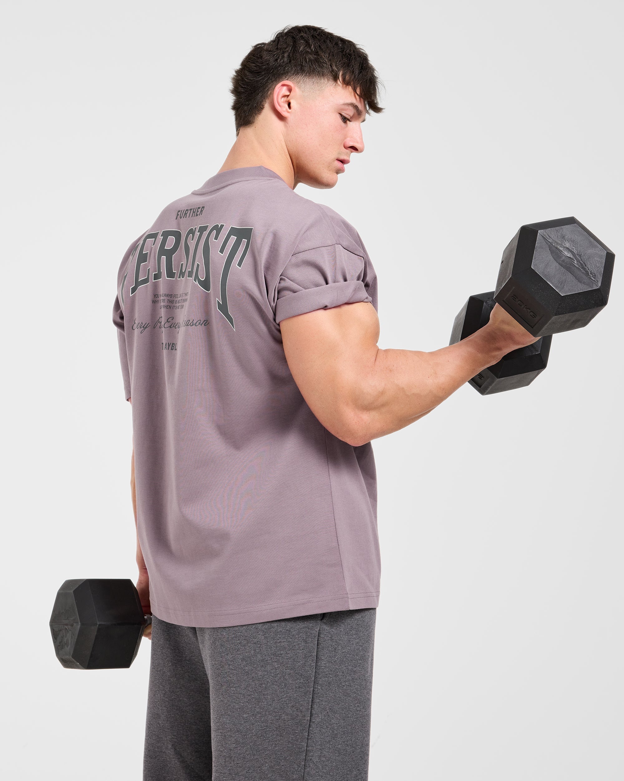 Cam Kissel x Persist Oversized T Shirt - Mauve