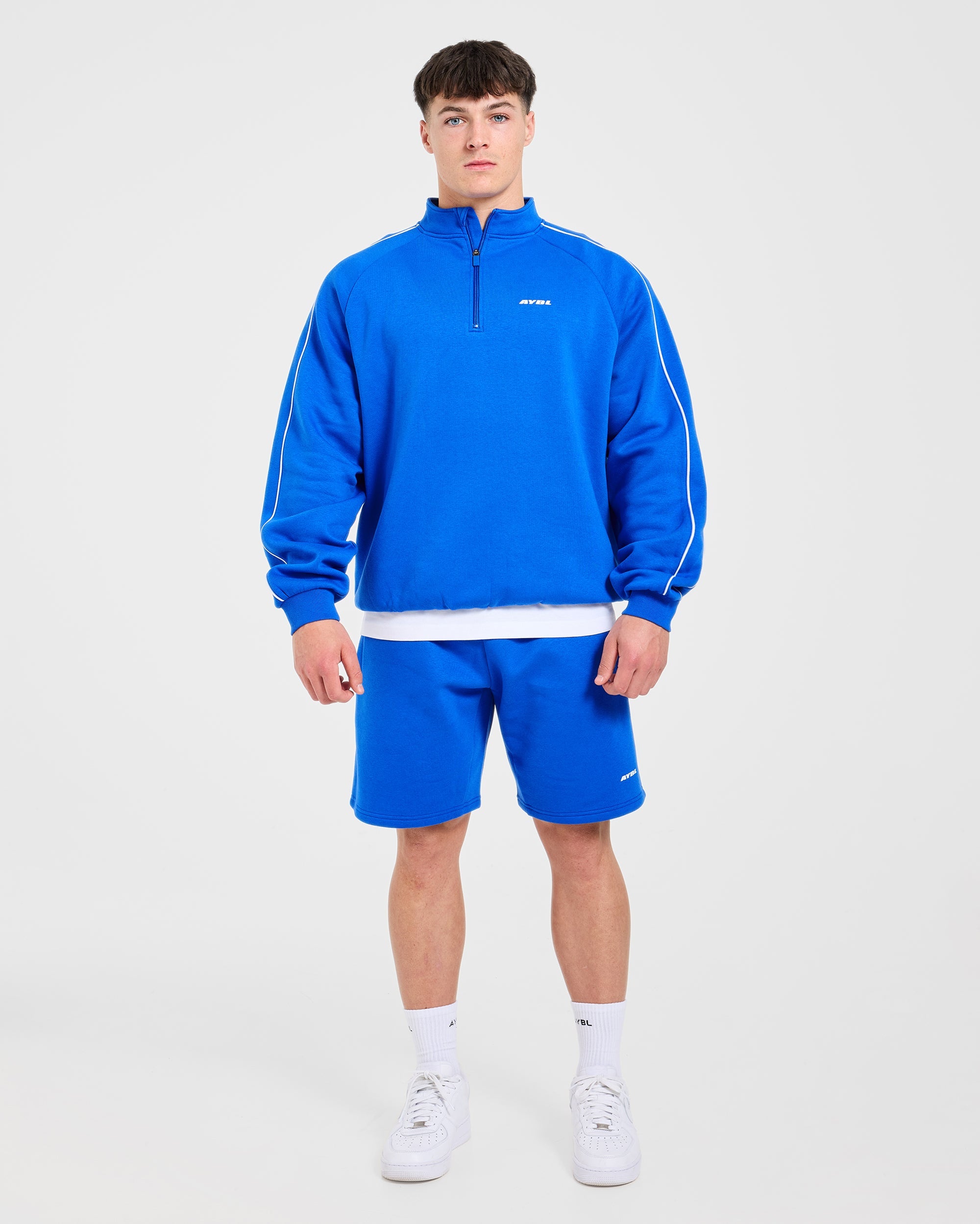 Restore Oversized 1/4 Zip Pullover - Cobalt