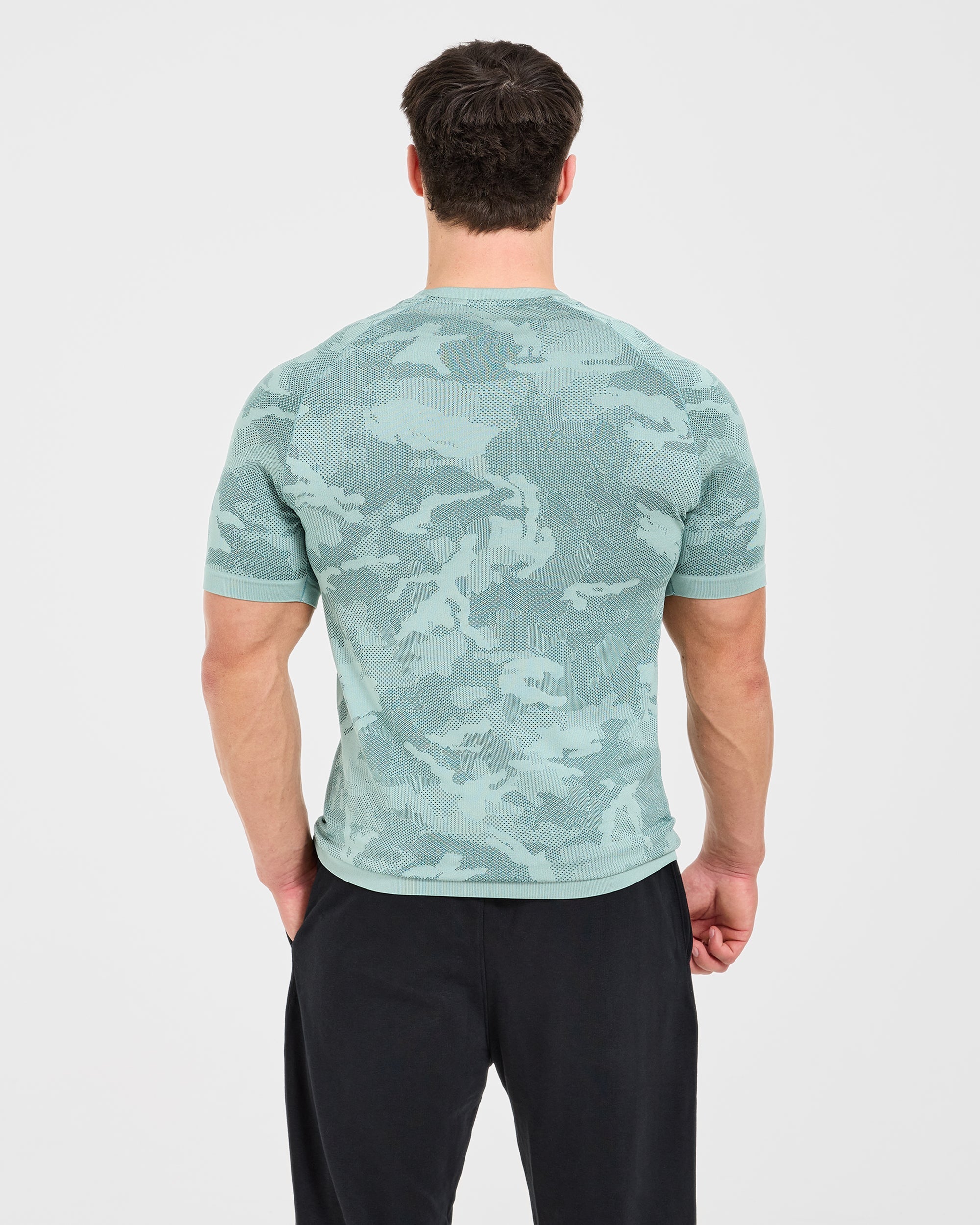 Camo Seamless T Shirt - Mist Sage