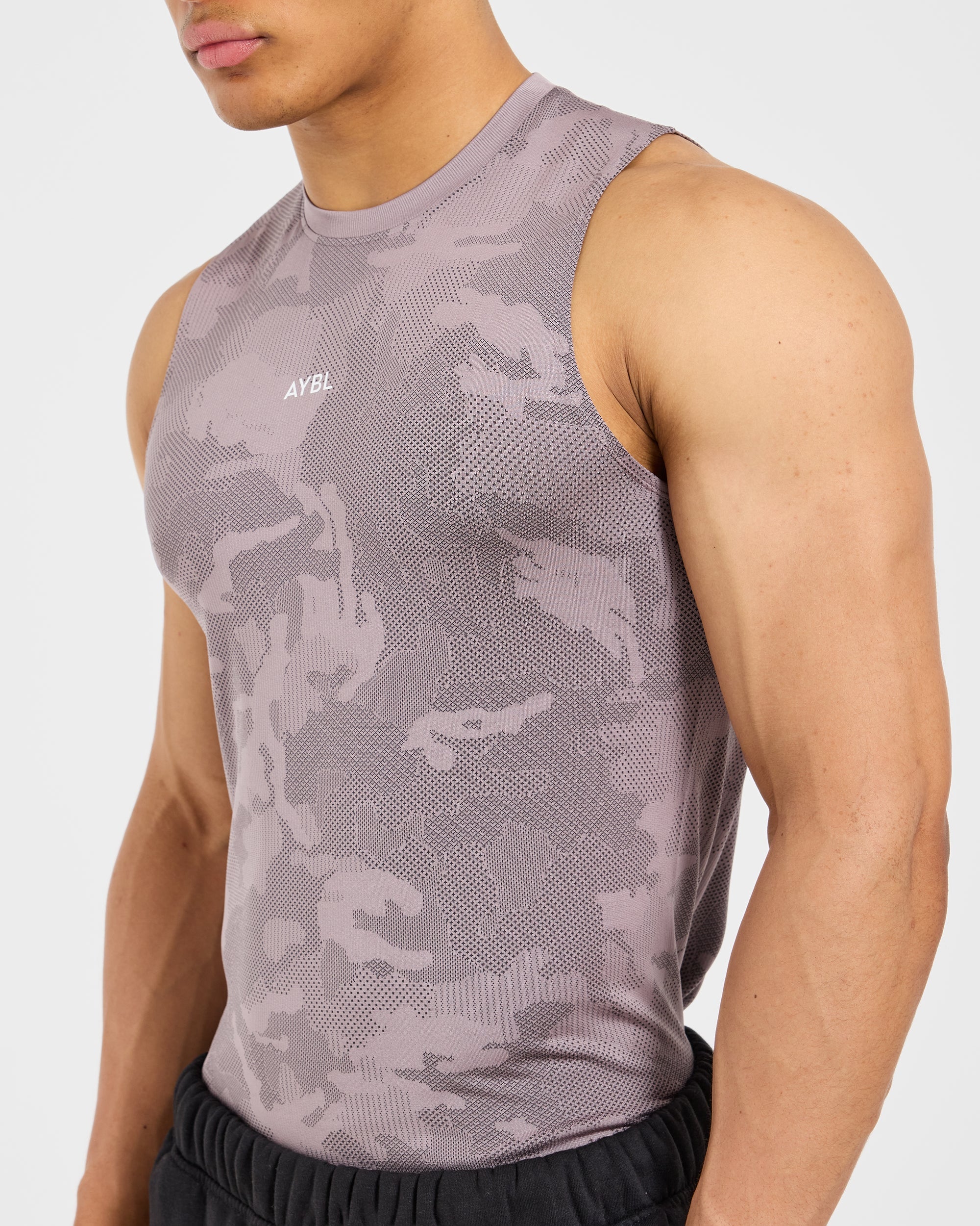 Camo Seamless Tank - Woodland Taupe