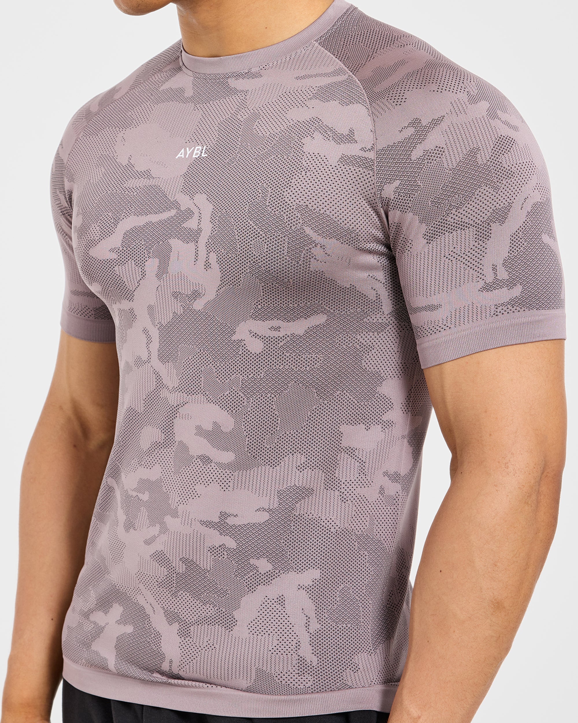 Camo Seamless T Shirt - Woodland Taupe