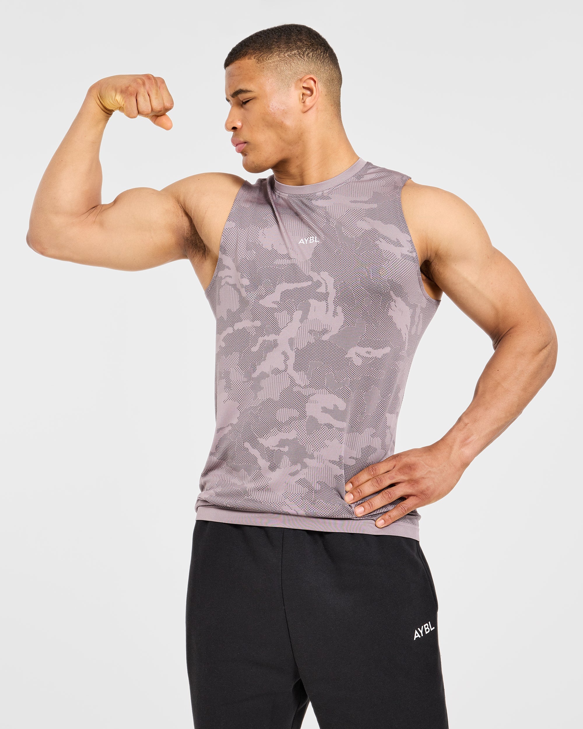 Camo Seamless Tank - Woodland Taupe