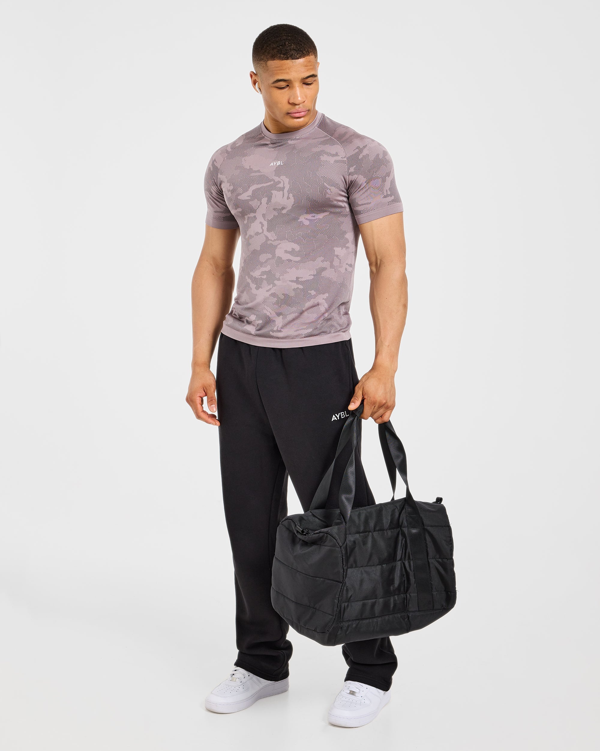 Camo Seamless T Shirt - Woodland Taupe