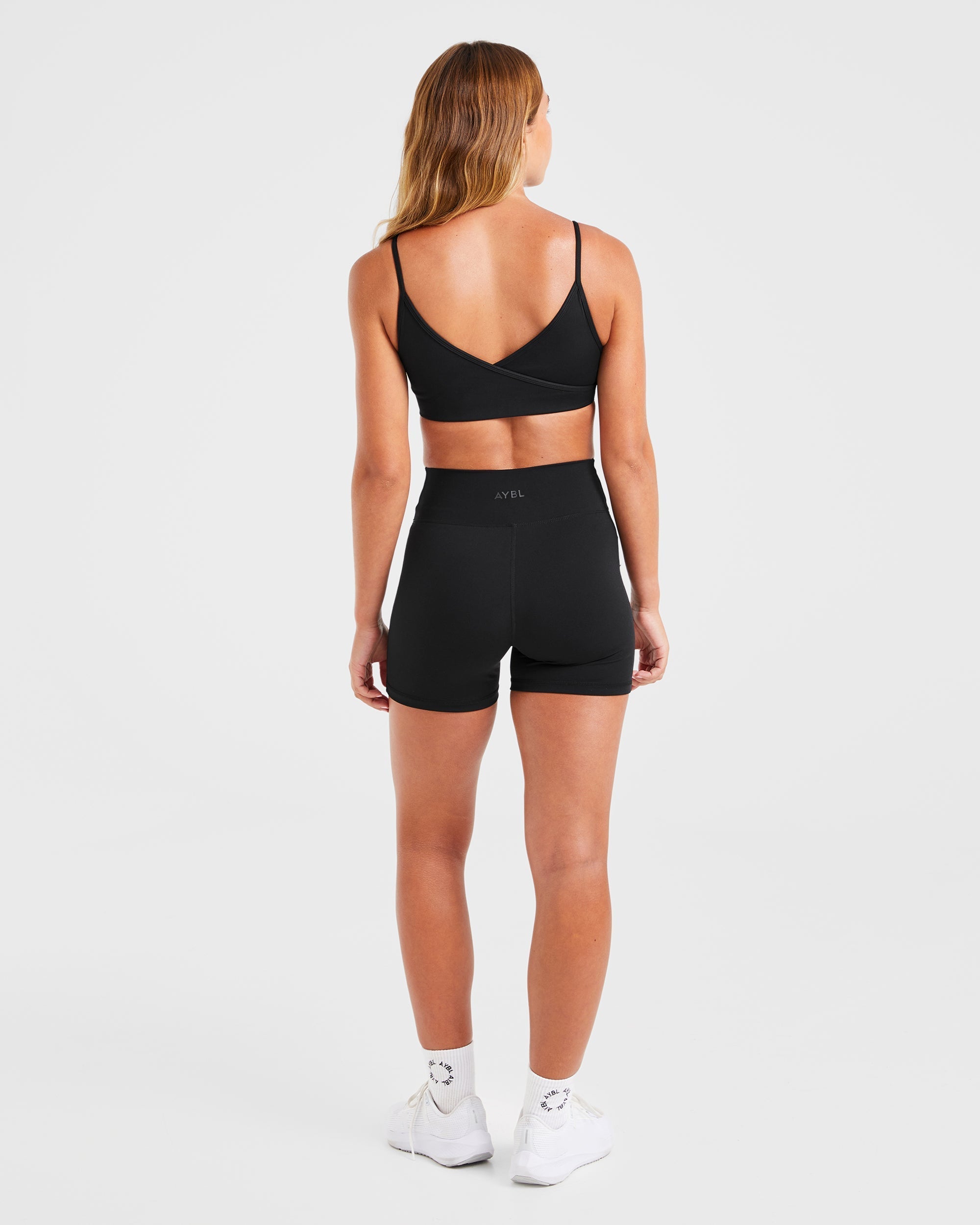 Sculpt Wrap Sports Bra - Noir