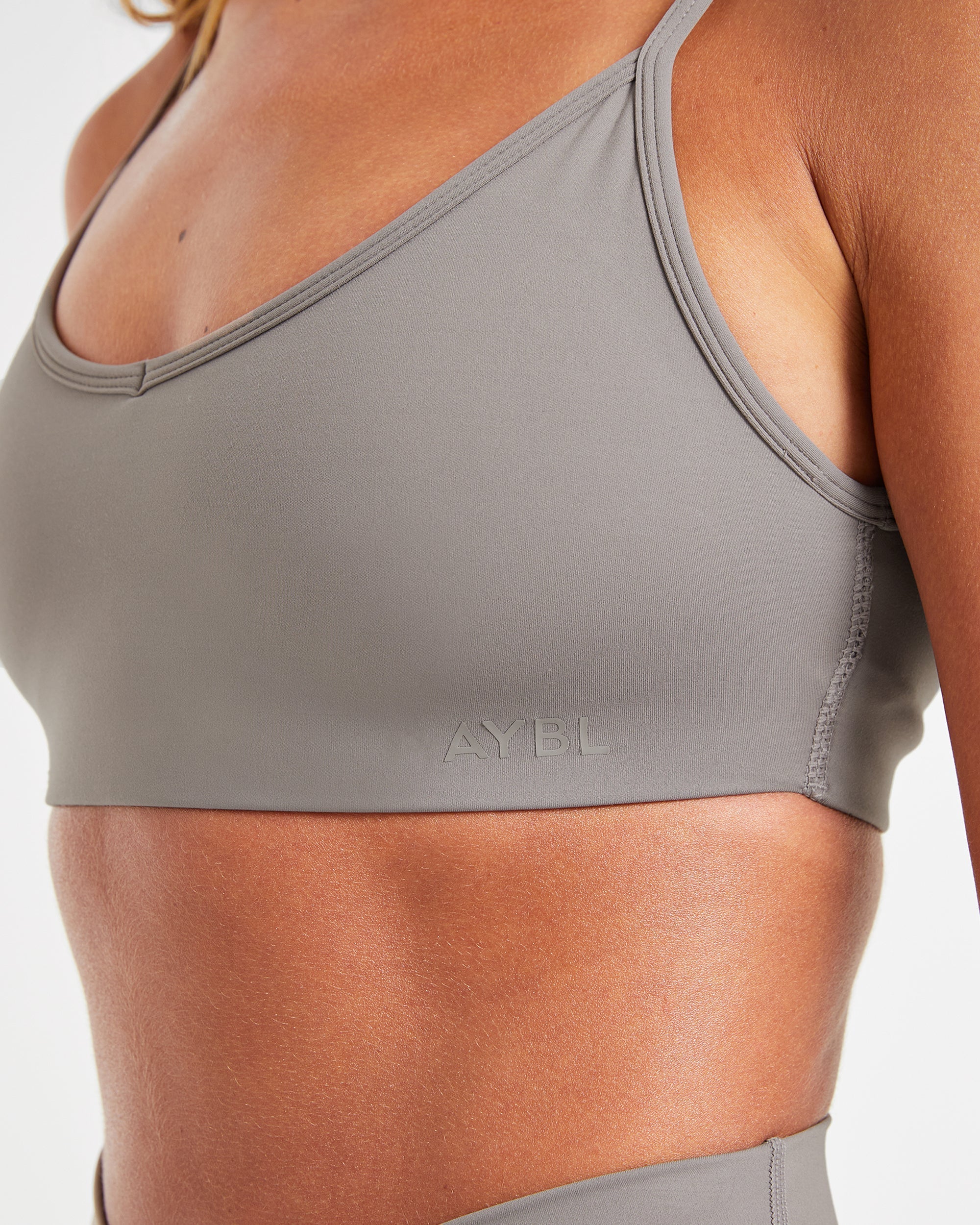 Sculpt Wrap Sports Bra - Smoke Gris