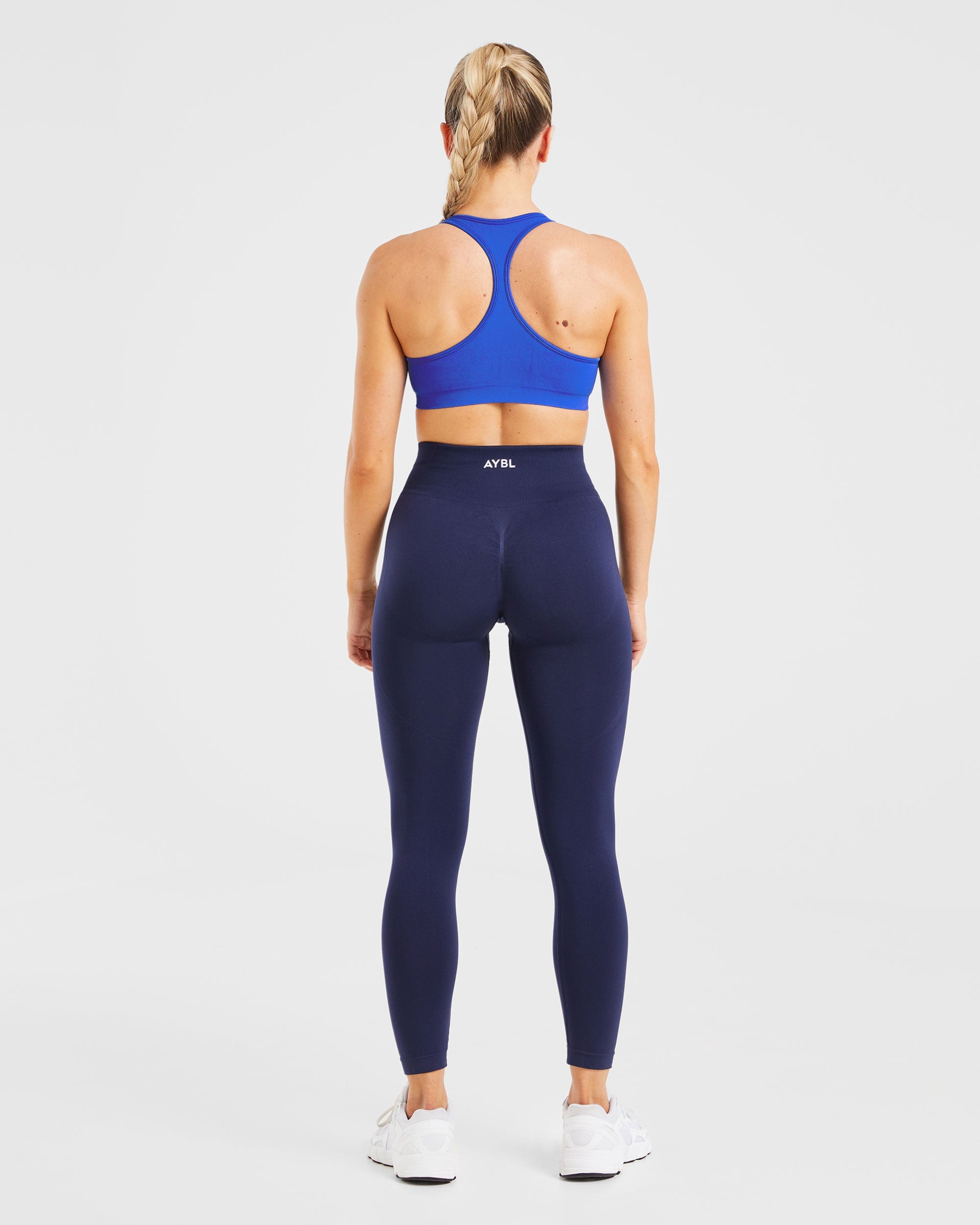 Essential Seamless Racer Back Sports Bra - Cobalt Bleu