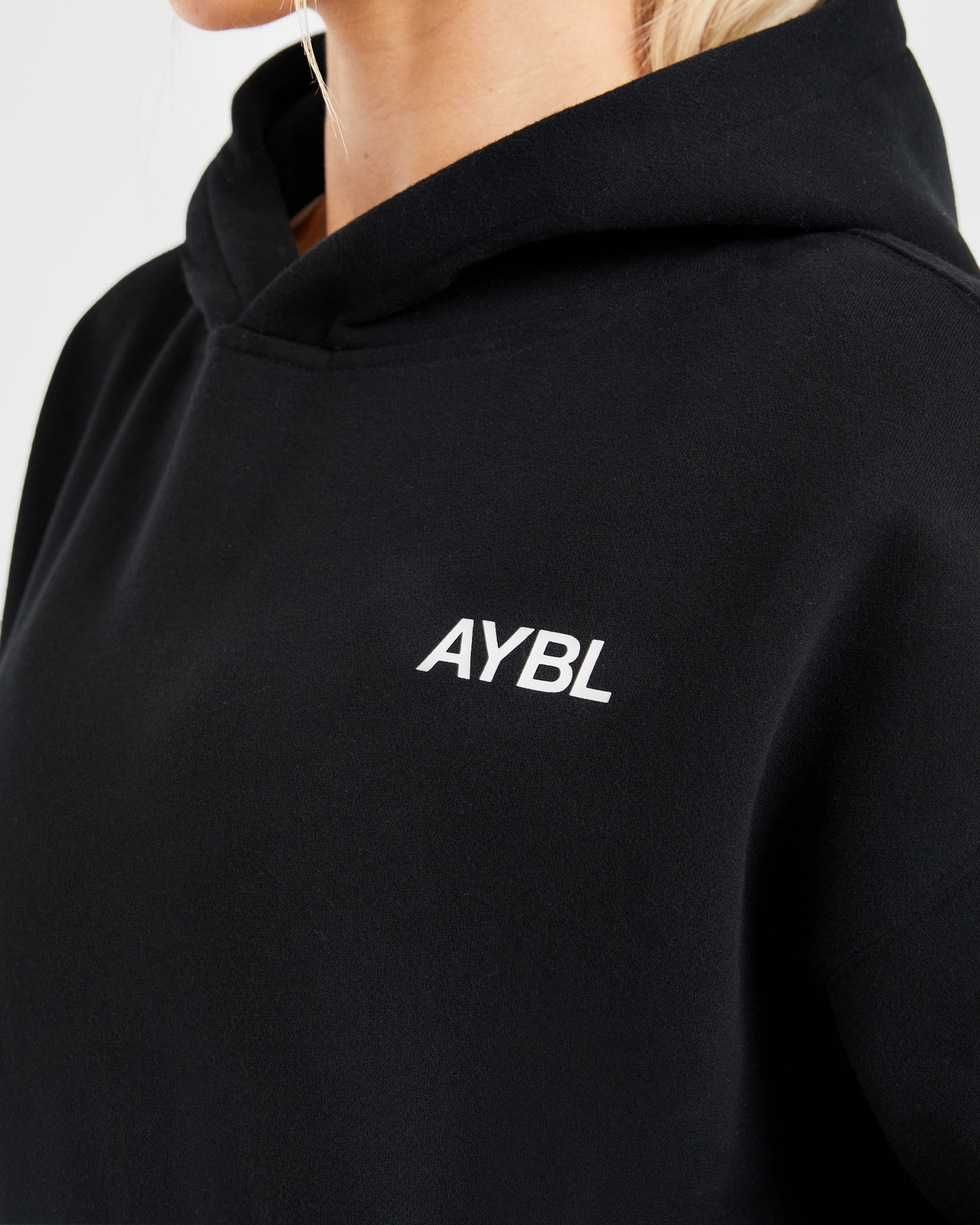 AYBL Sports Club Oversized Hoodie - Noir/Blanc