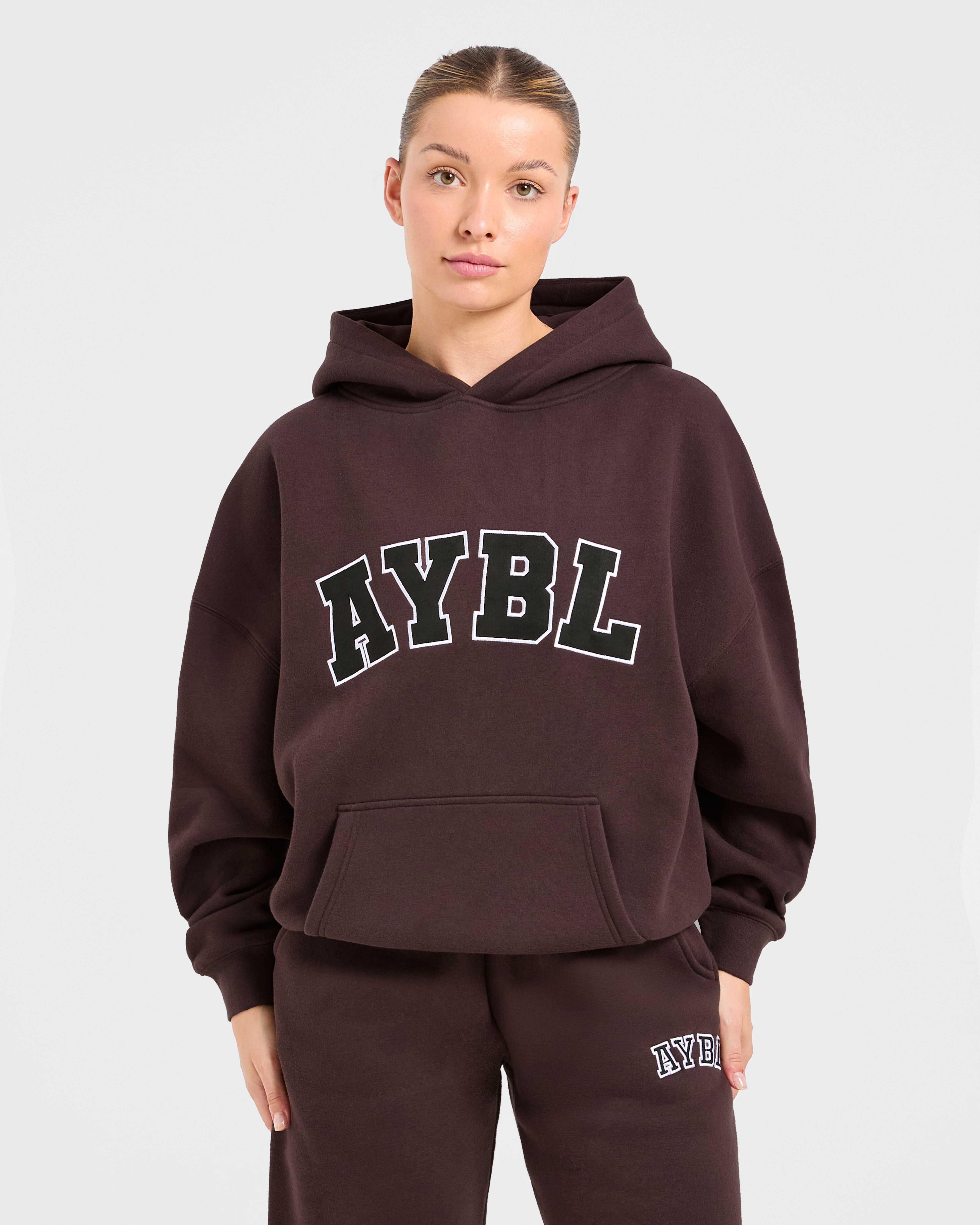 Varsity 2.0 Oversized Hoodie - Cocoa Brun