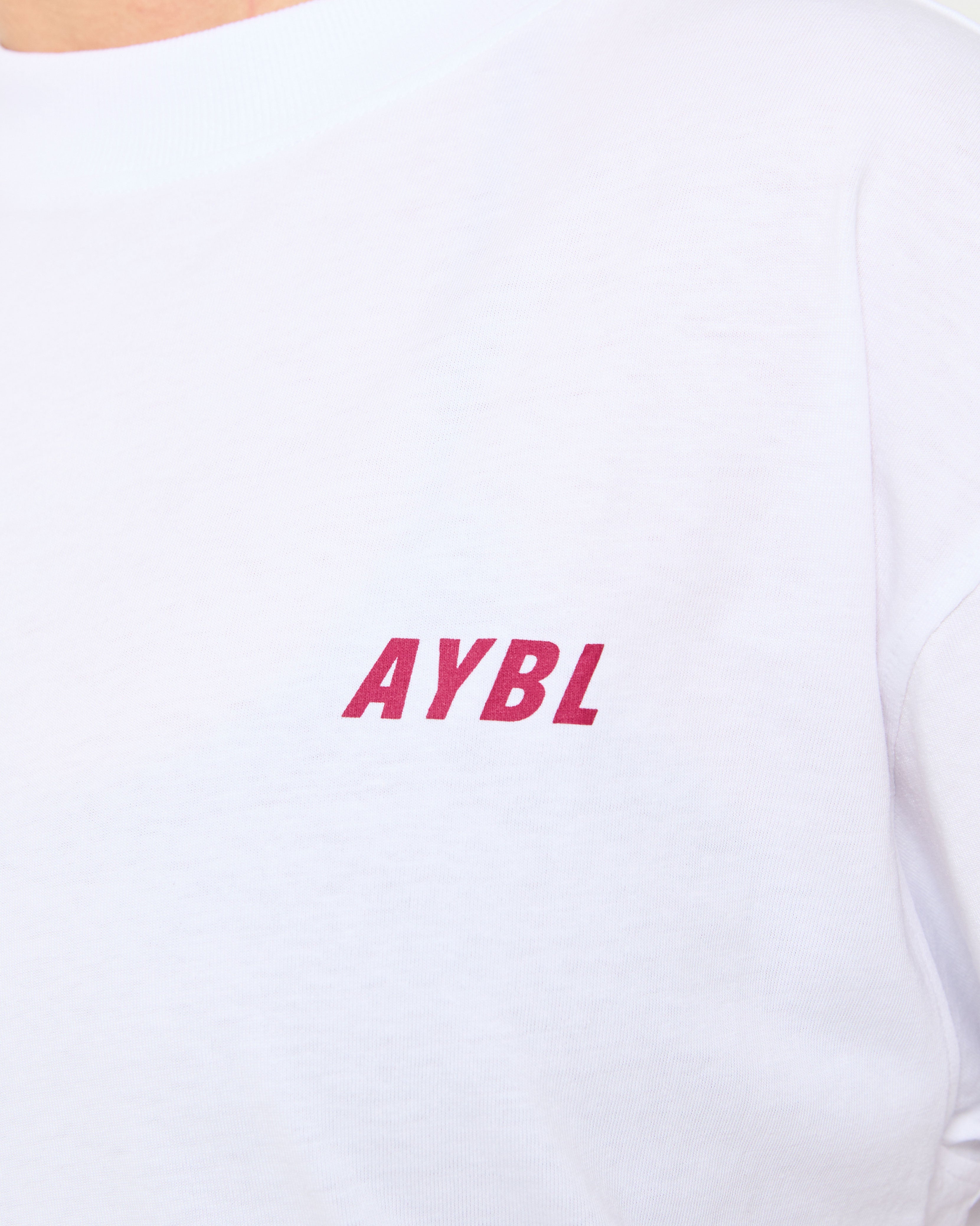 Cardio Club Oversized T Shirt - Blanc/Burgundy