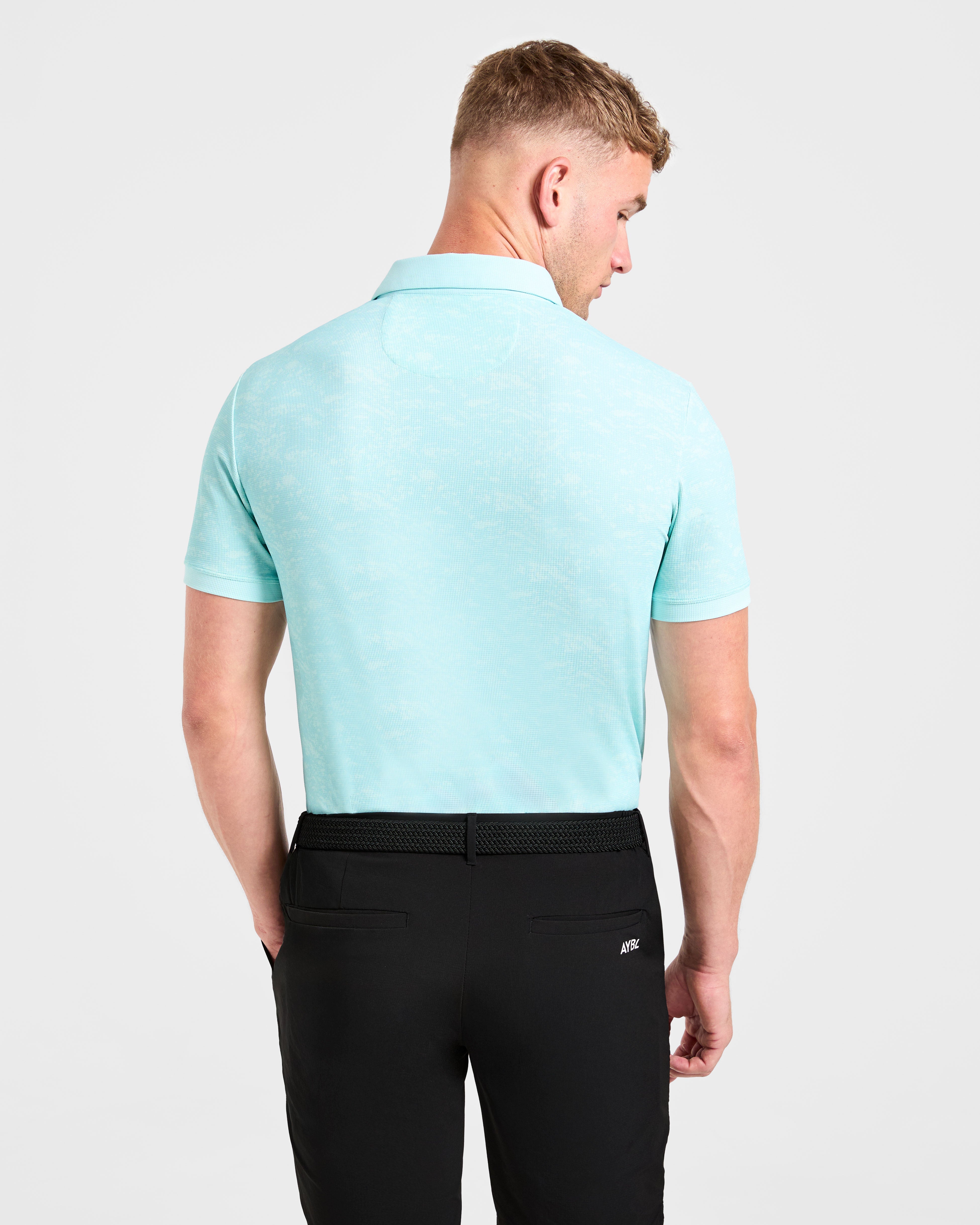 Precision Texture Polo - Summer Bleu