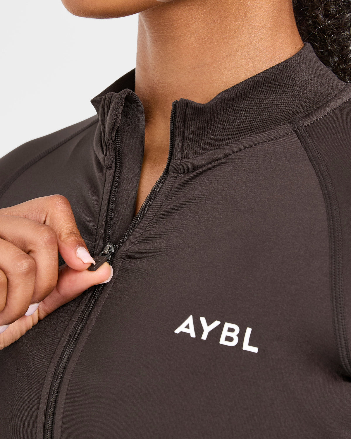 Empower Seamless Full Zip Jacket - Cocoa Brun