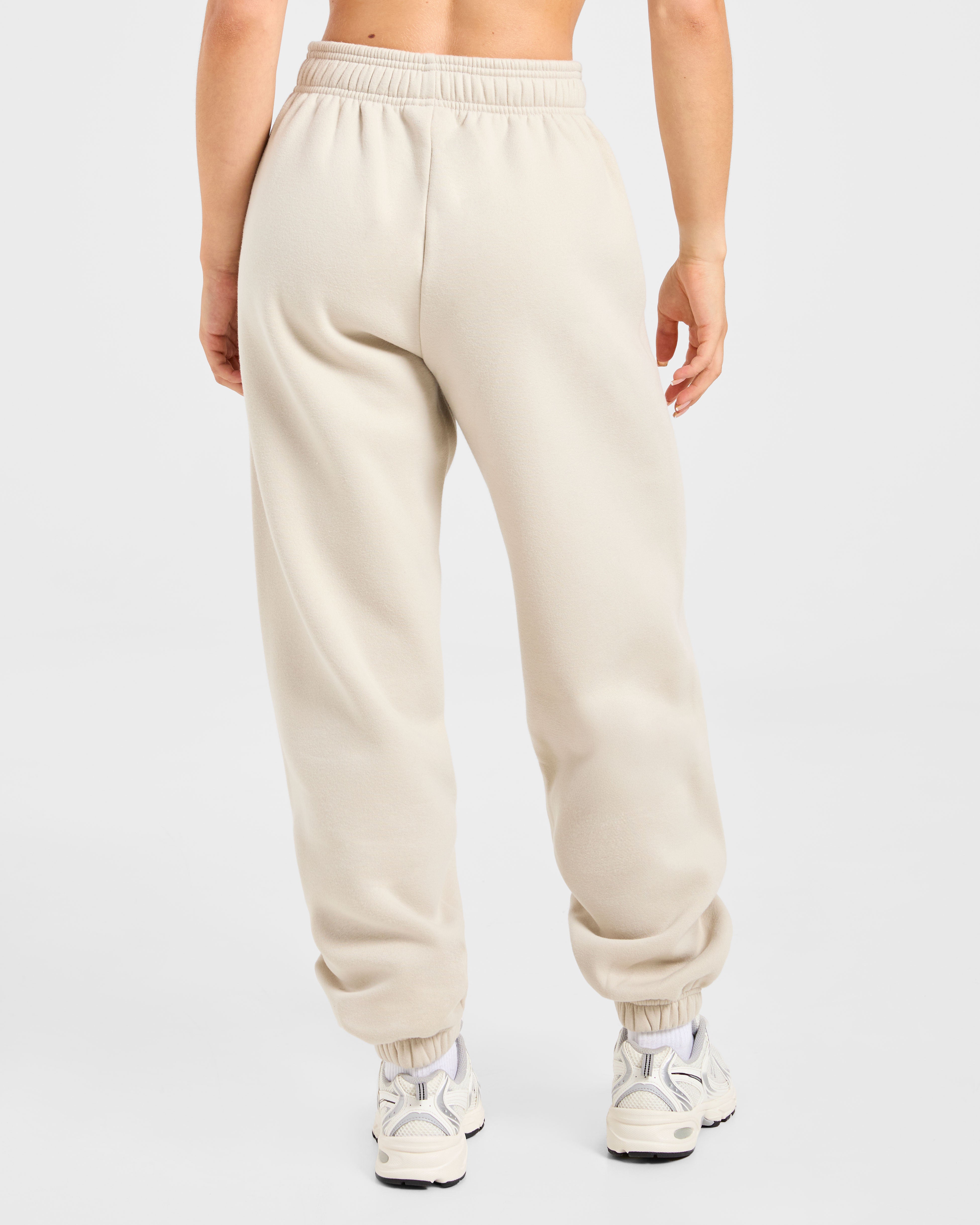 Retro Athletics Oversized Joggers - Sand