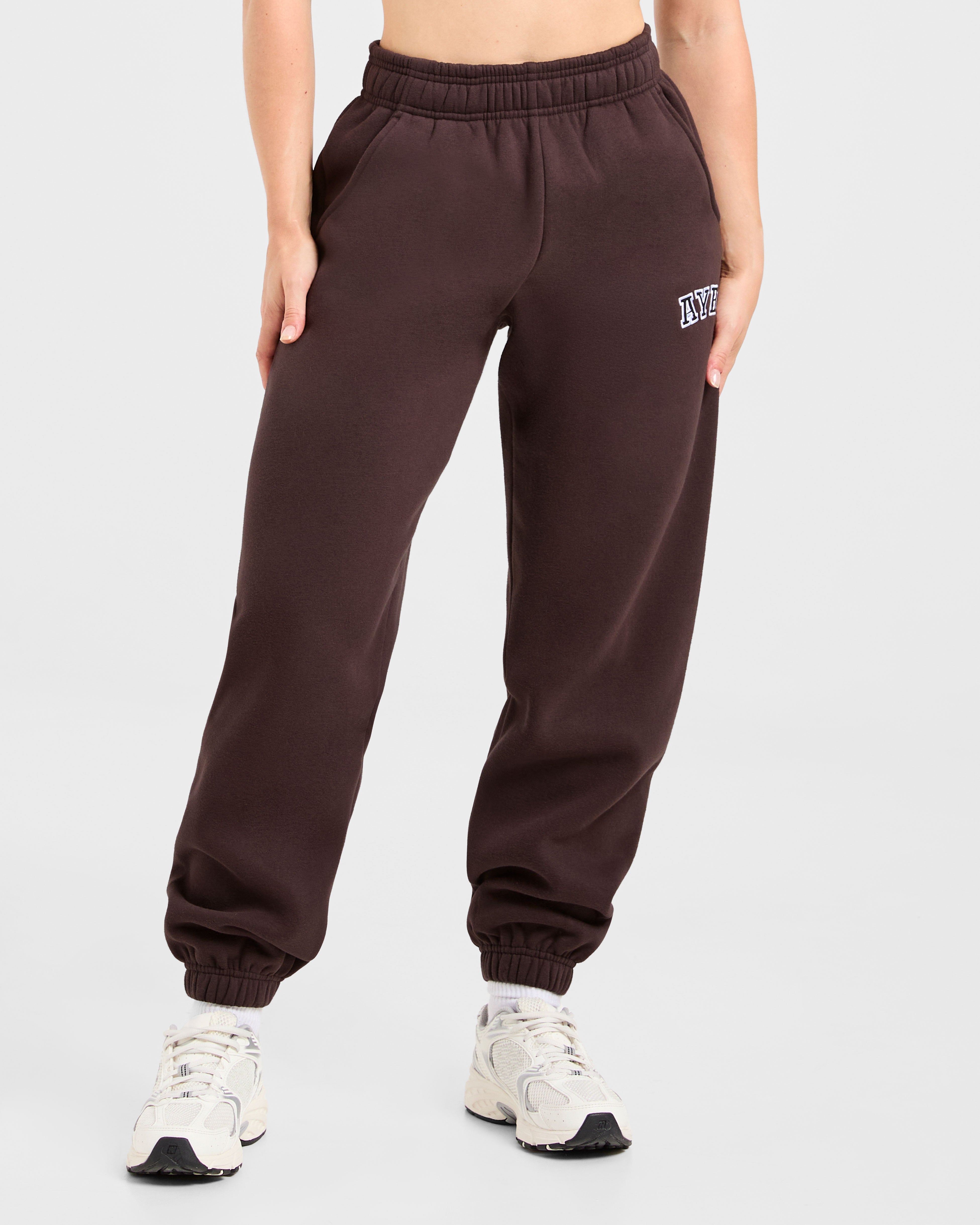 Varsity 2.0 Oversized Joggers - Cocoa Brun