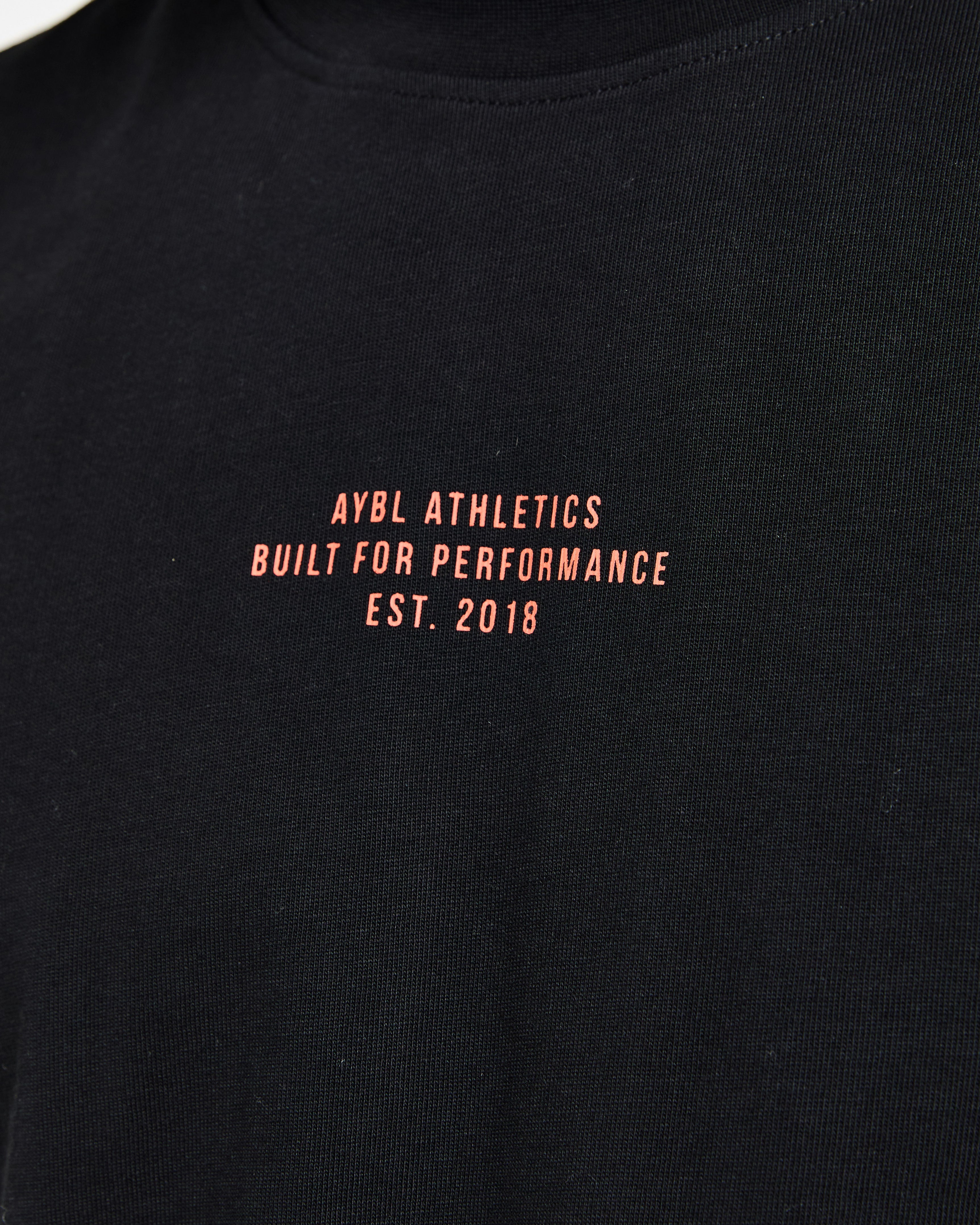 Athletics Performance T Shirt - Noir/Orange