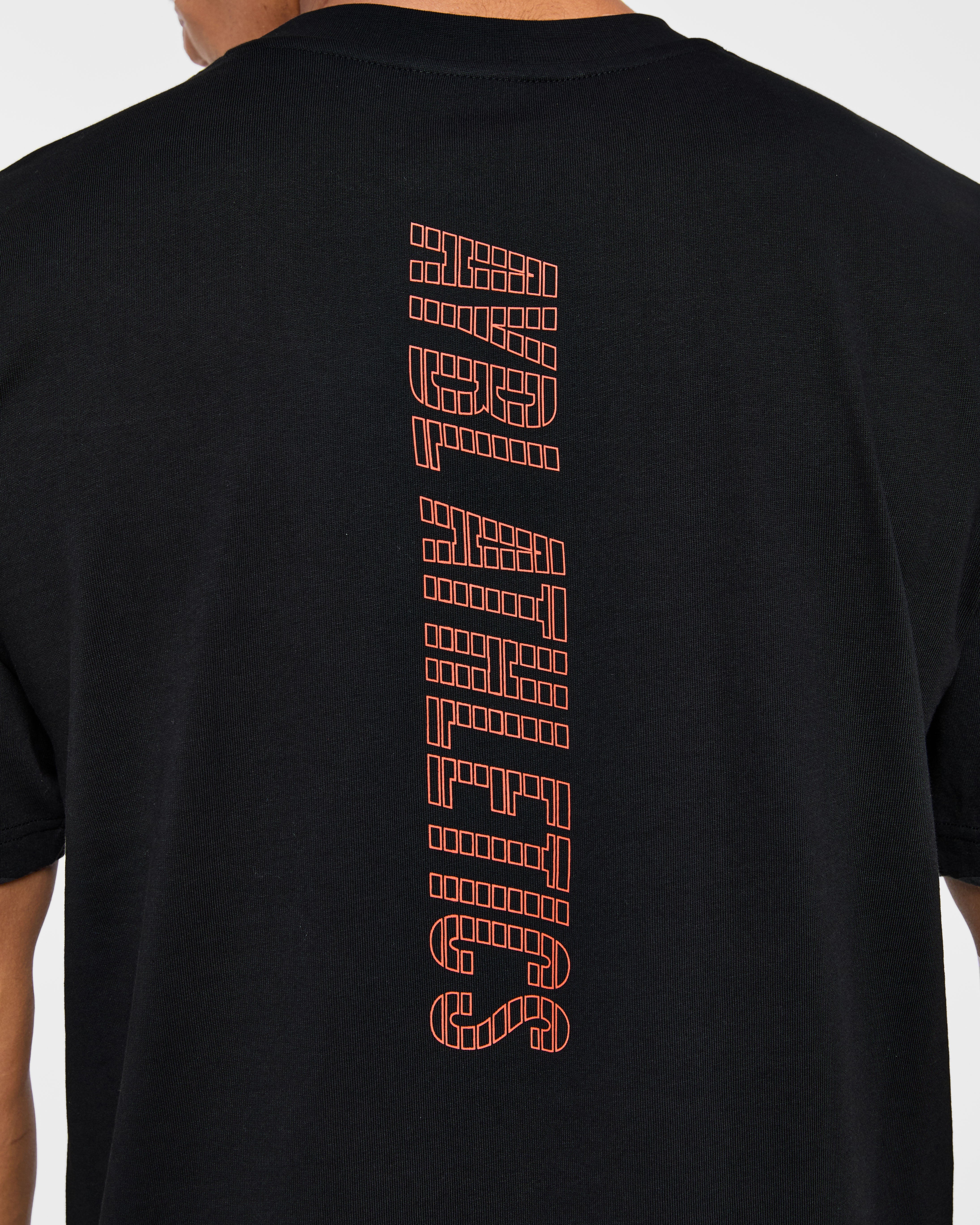 Athletics Performance T Shirt - Noir/Orange