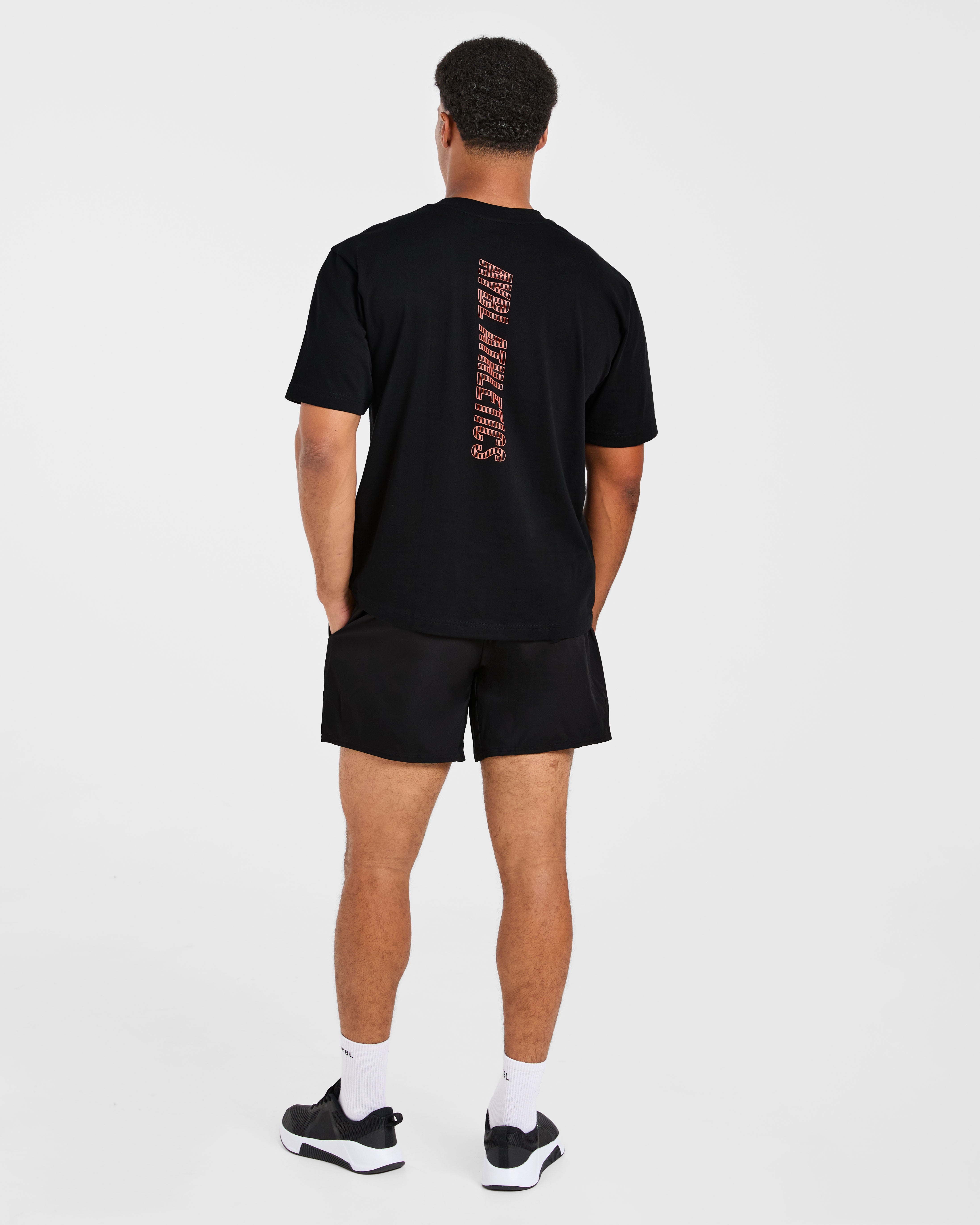 Athletics Performance T Shirt - Noir/Orange