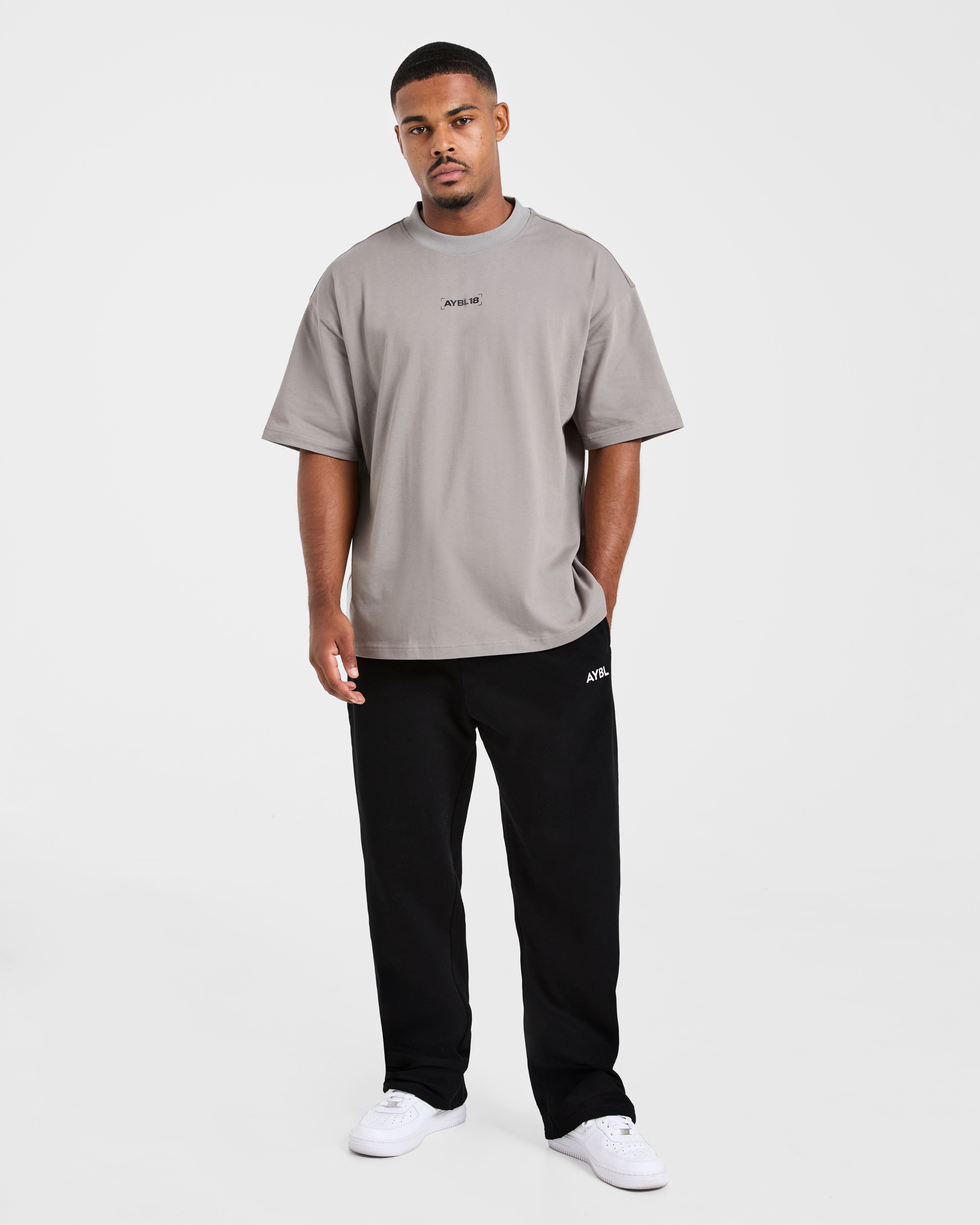 Power Club Oversized T Shirt - Gris