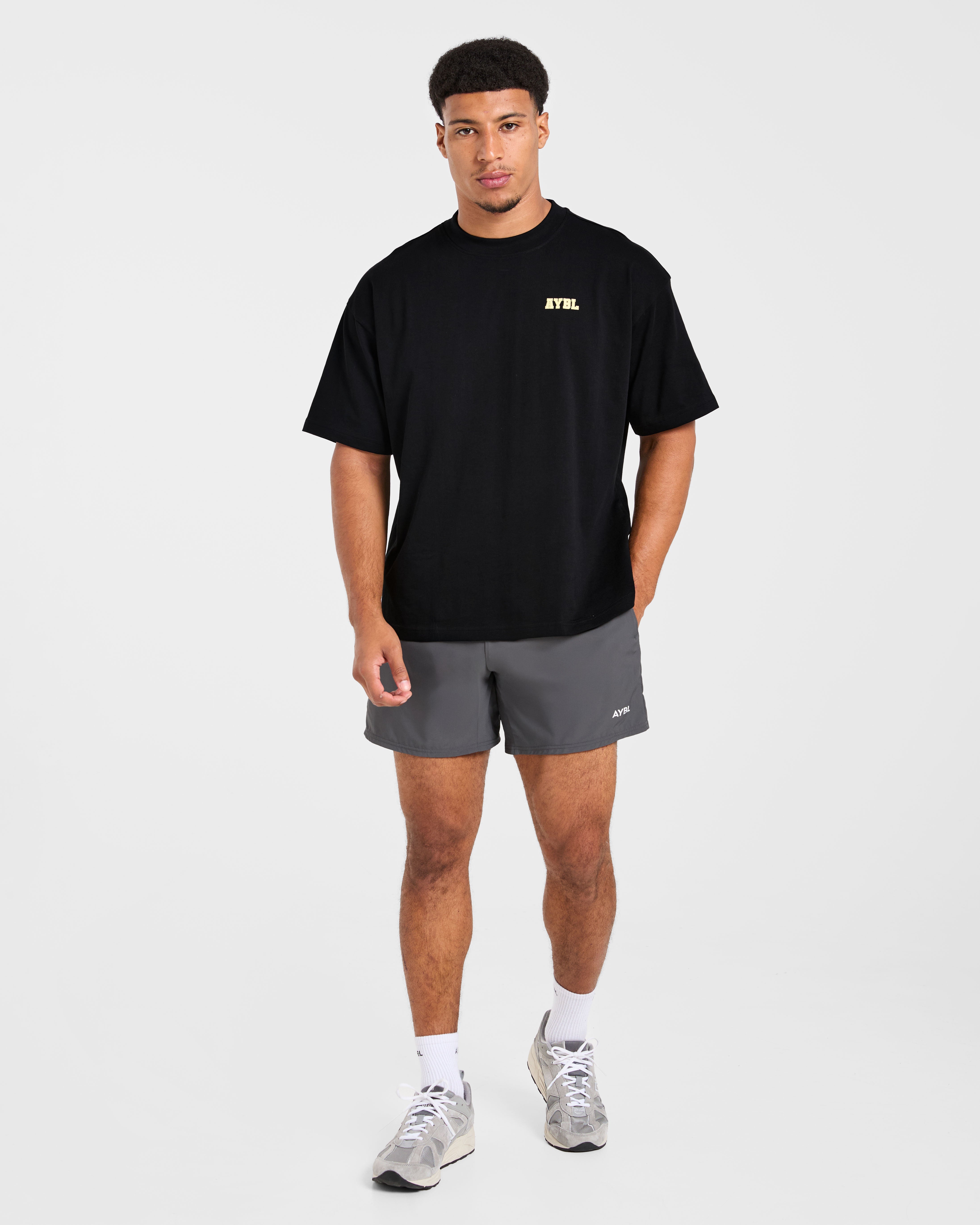 Power In Motion Oversized T Shirt - Noir/Jaune