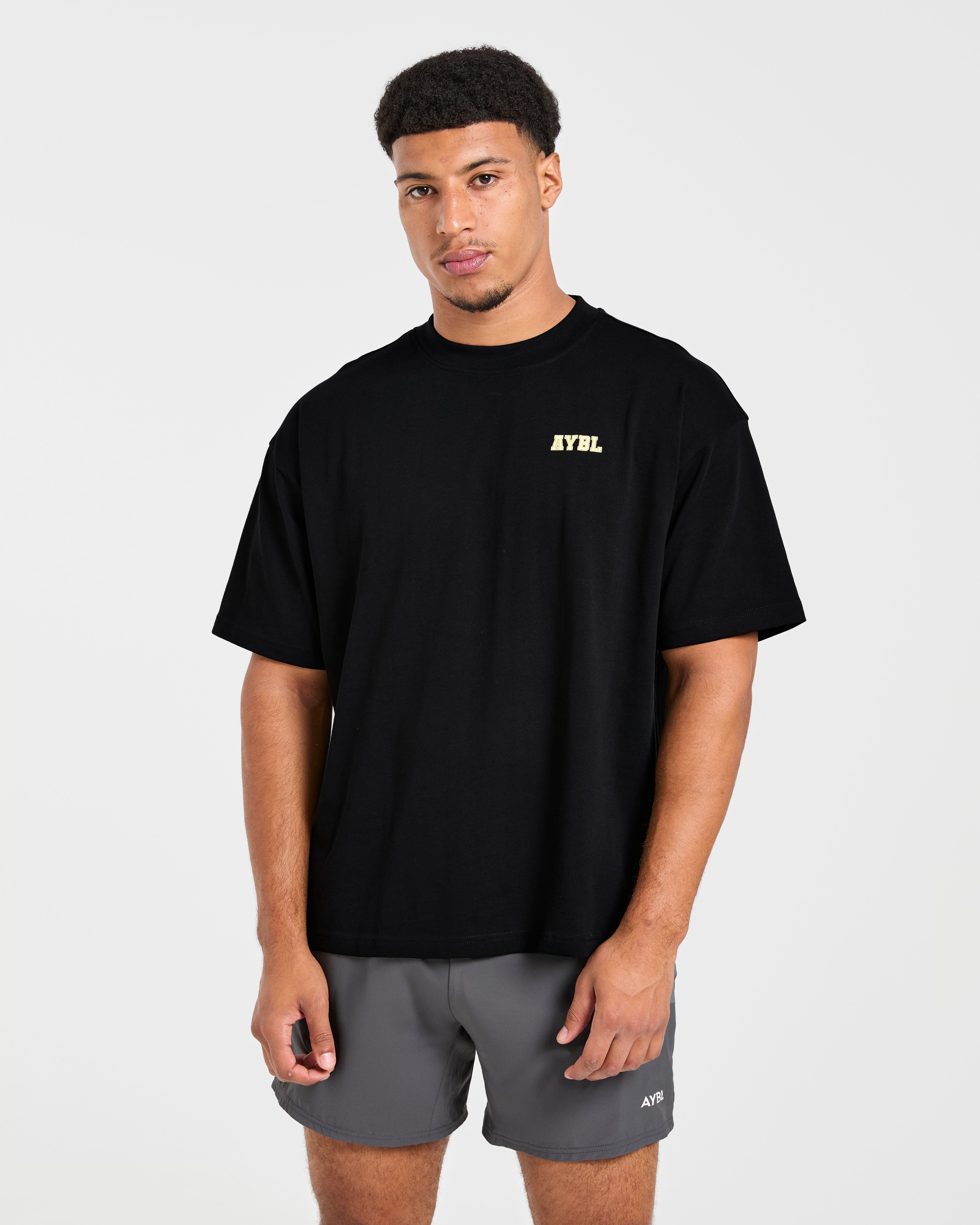 Power In Motion Oversized T Shirt - Noir/Jaune