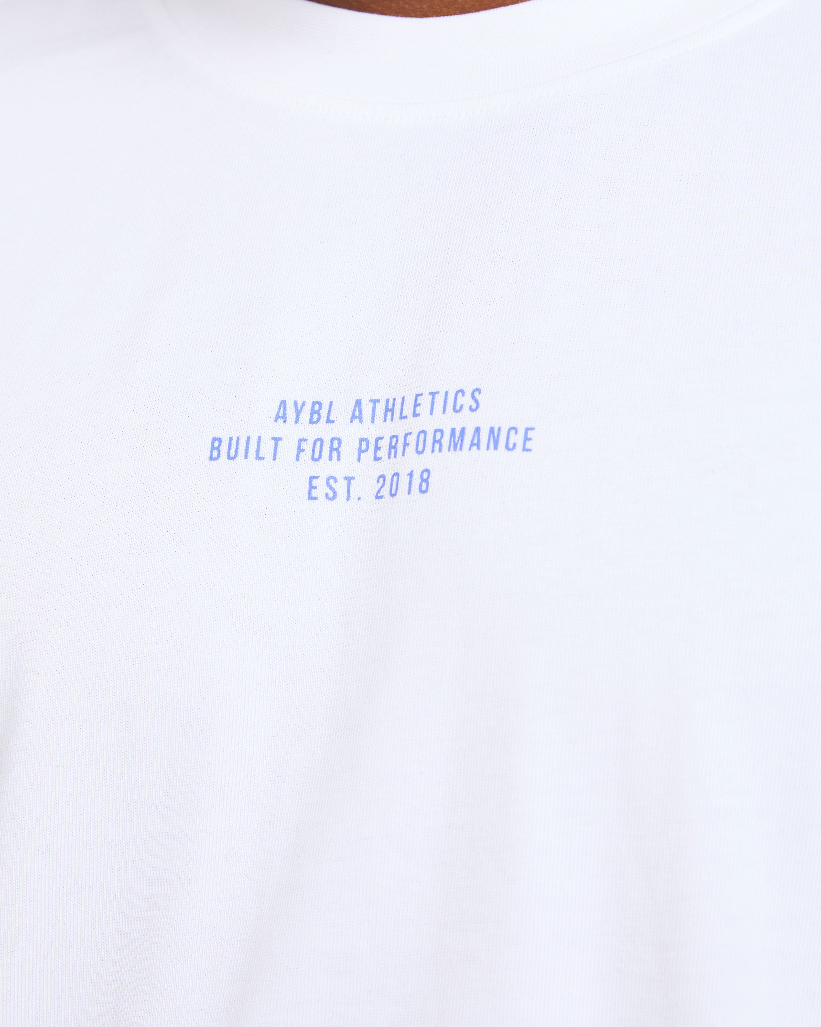 Athletics Performance T Shirt - Blanc/Bleu