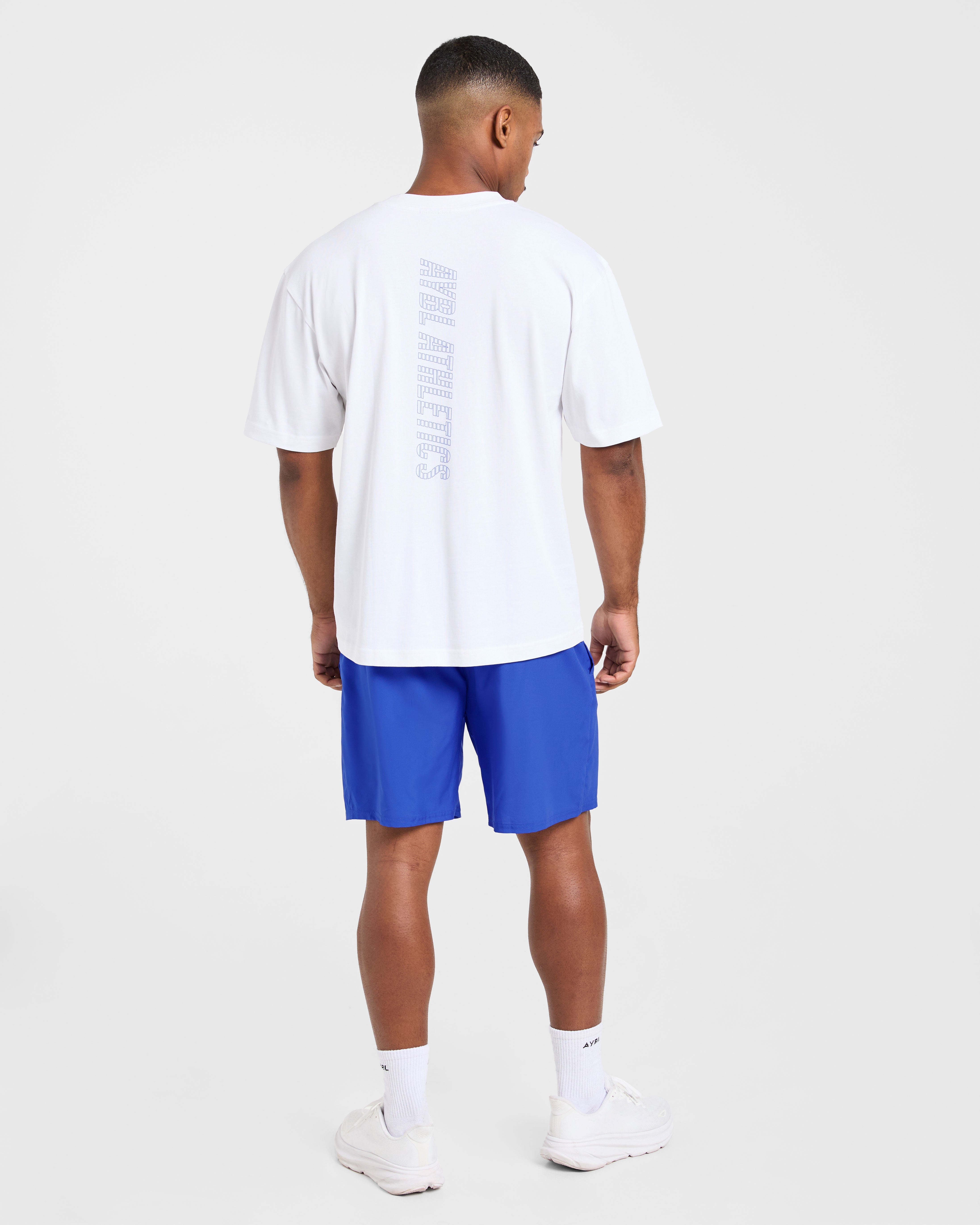 Athletics Performance T Shirt - Blanc/Bleu