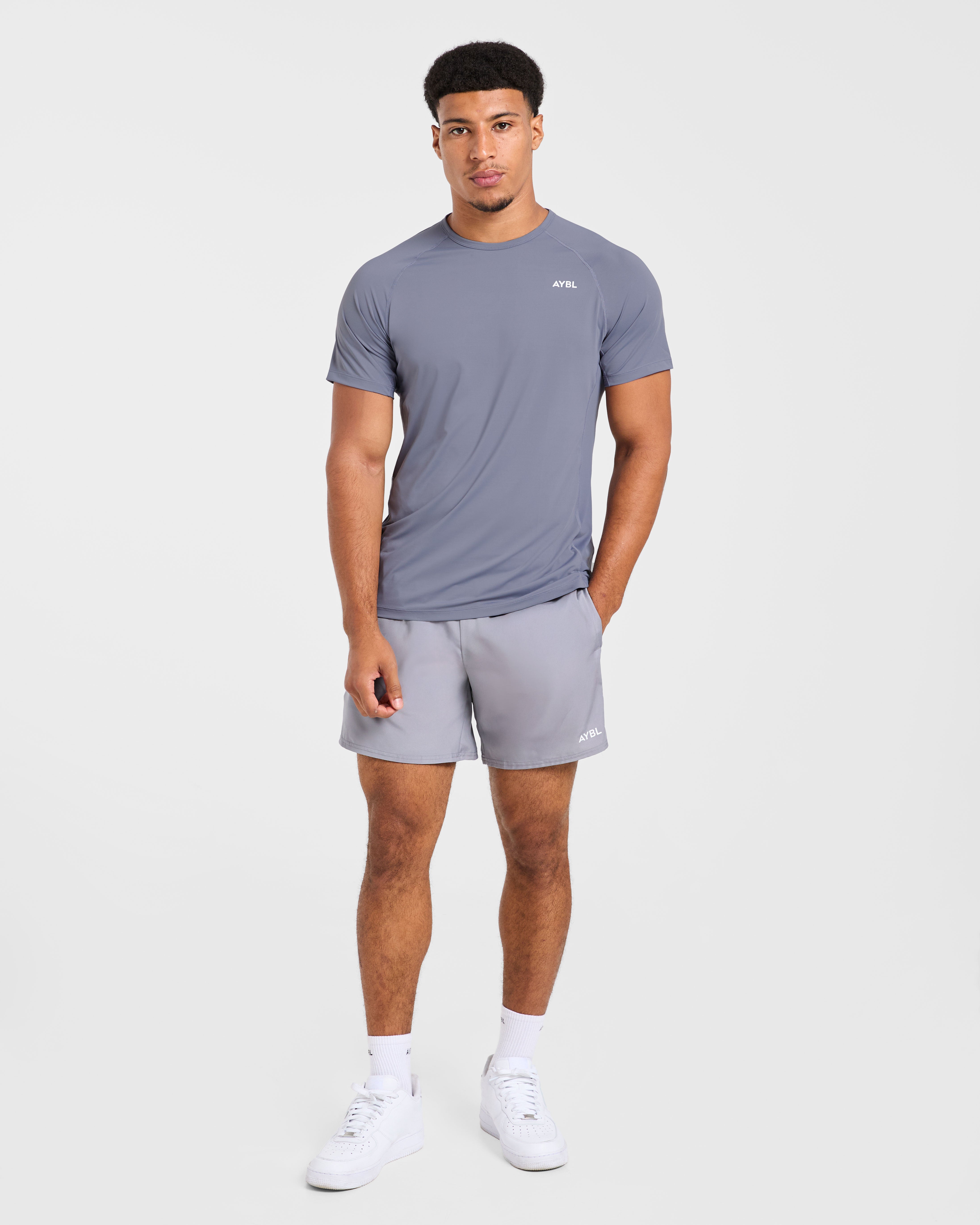 Compression Relaxed T Shirt - Slate Gris