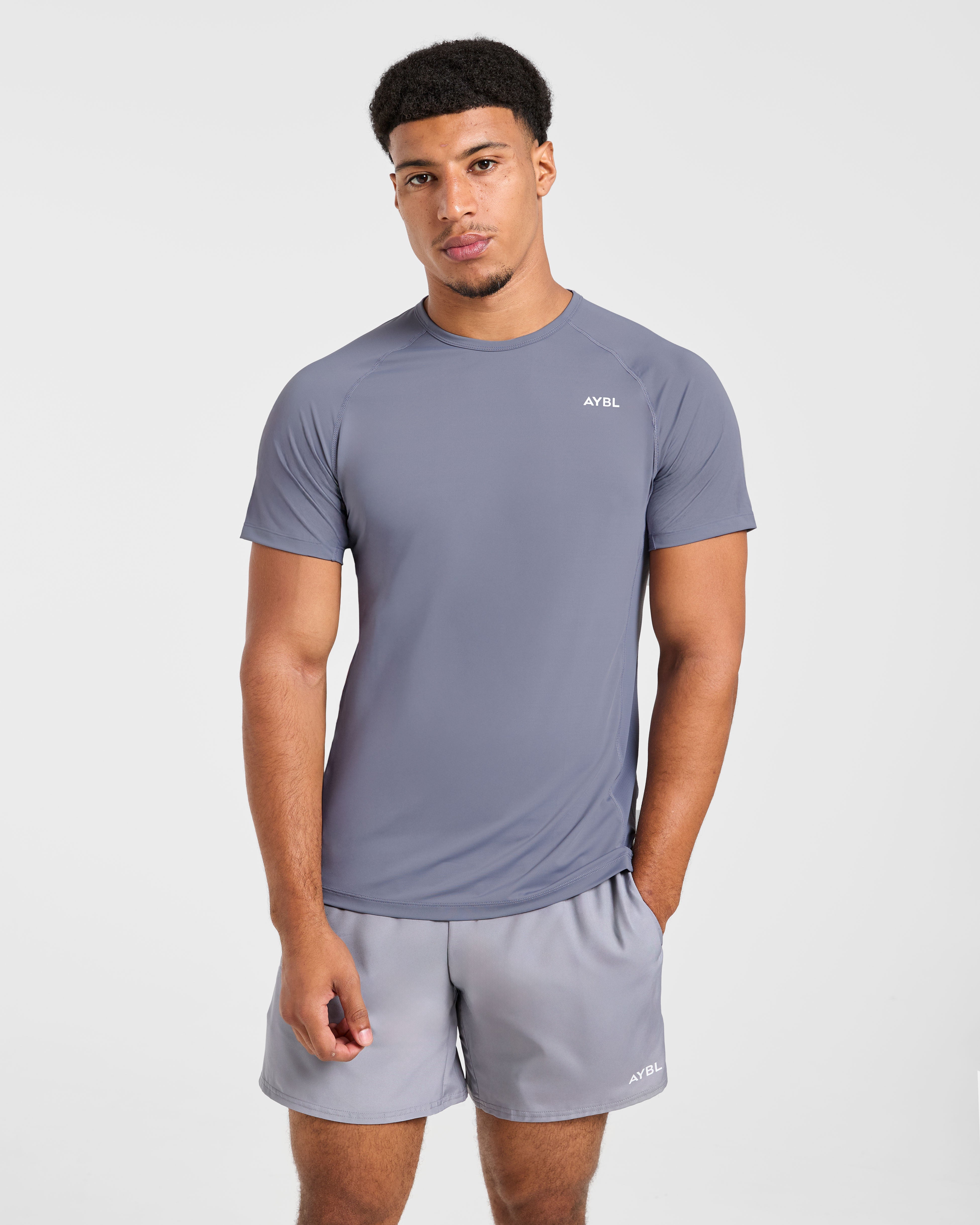 Compression Relaxed T Shirt - Slate Gris