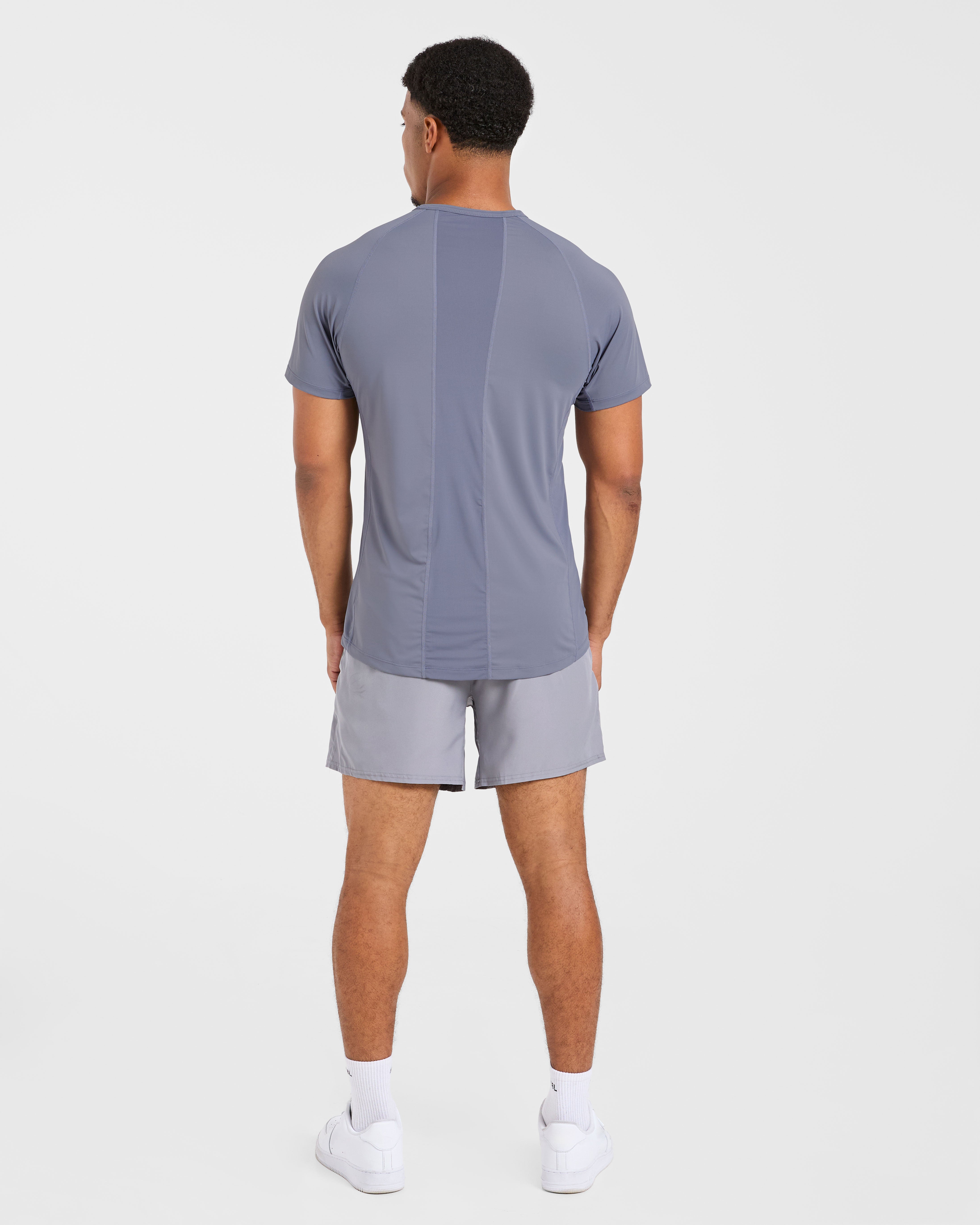 Compression Relaxed T Shirt - Slate Gris