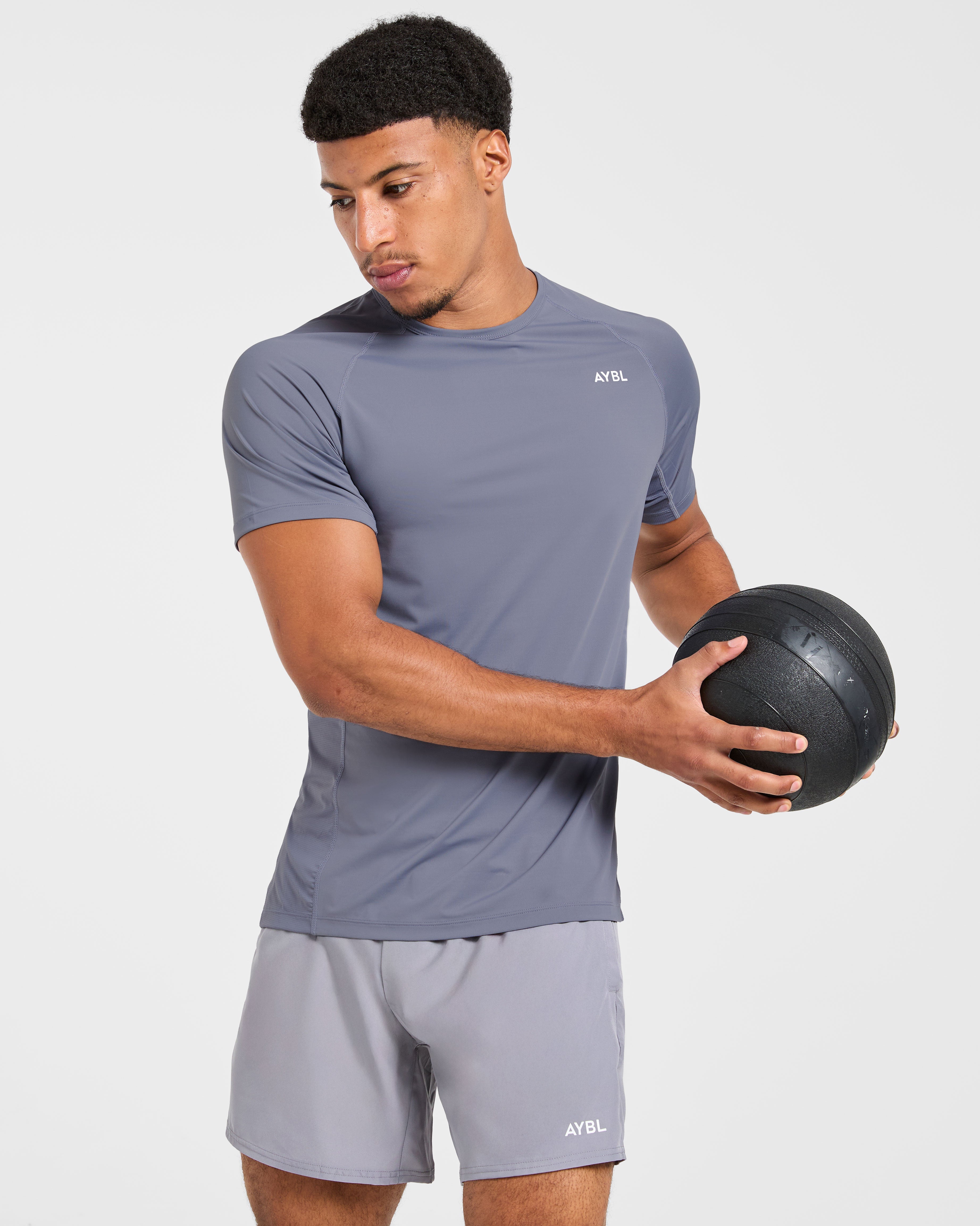 Compression Relaxed T Shirt - Slate Gris