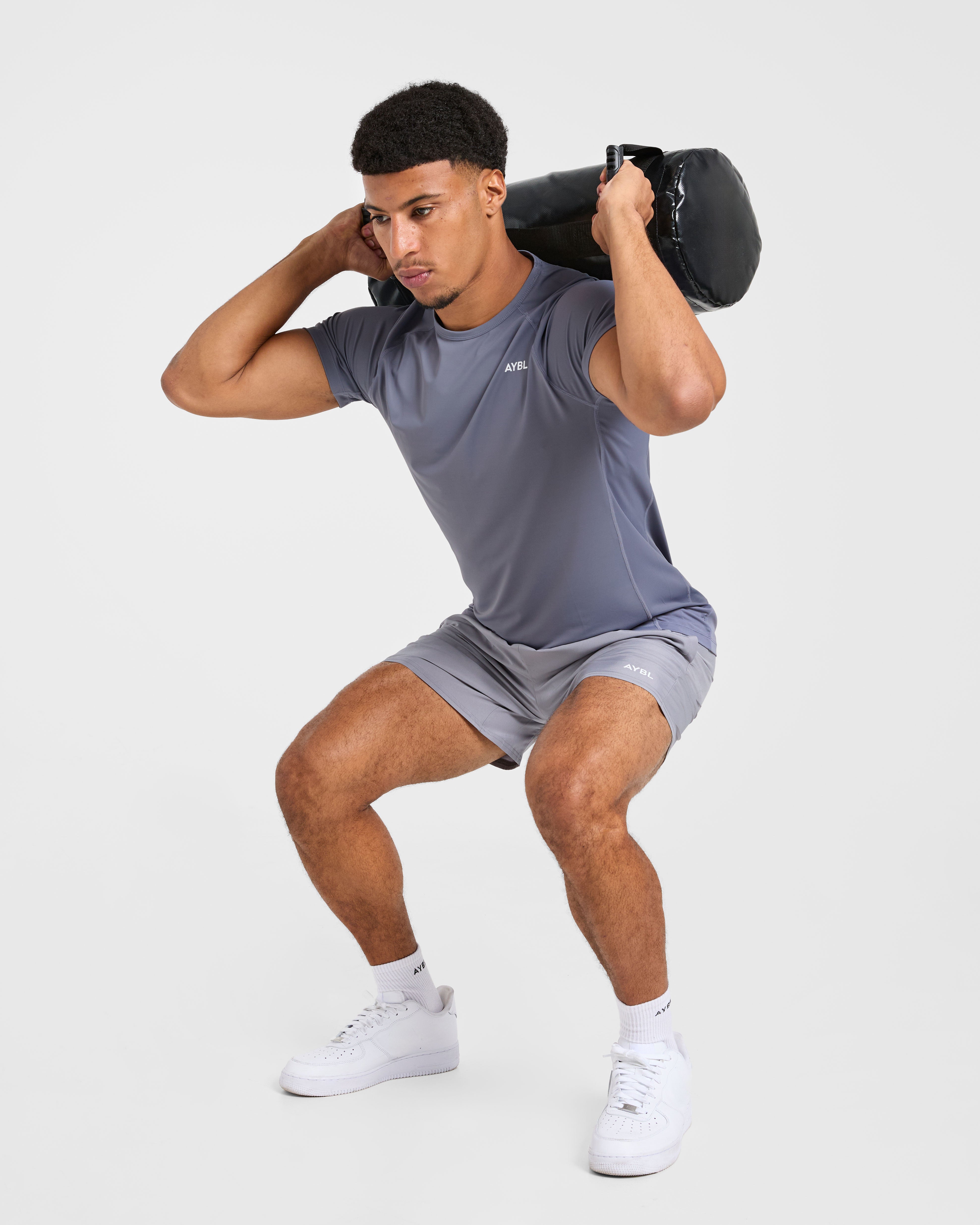Compression Relaxed T Shirt - Slate Gris