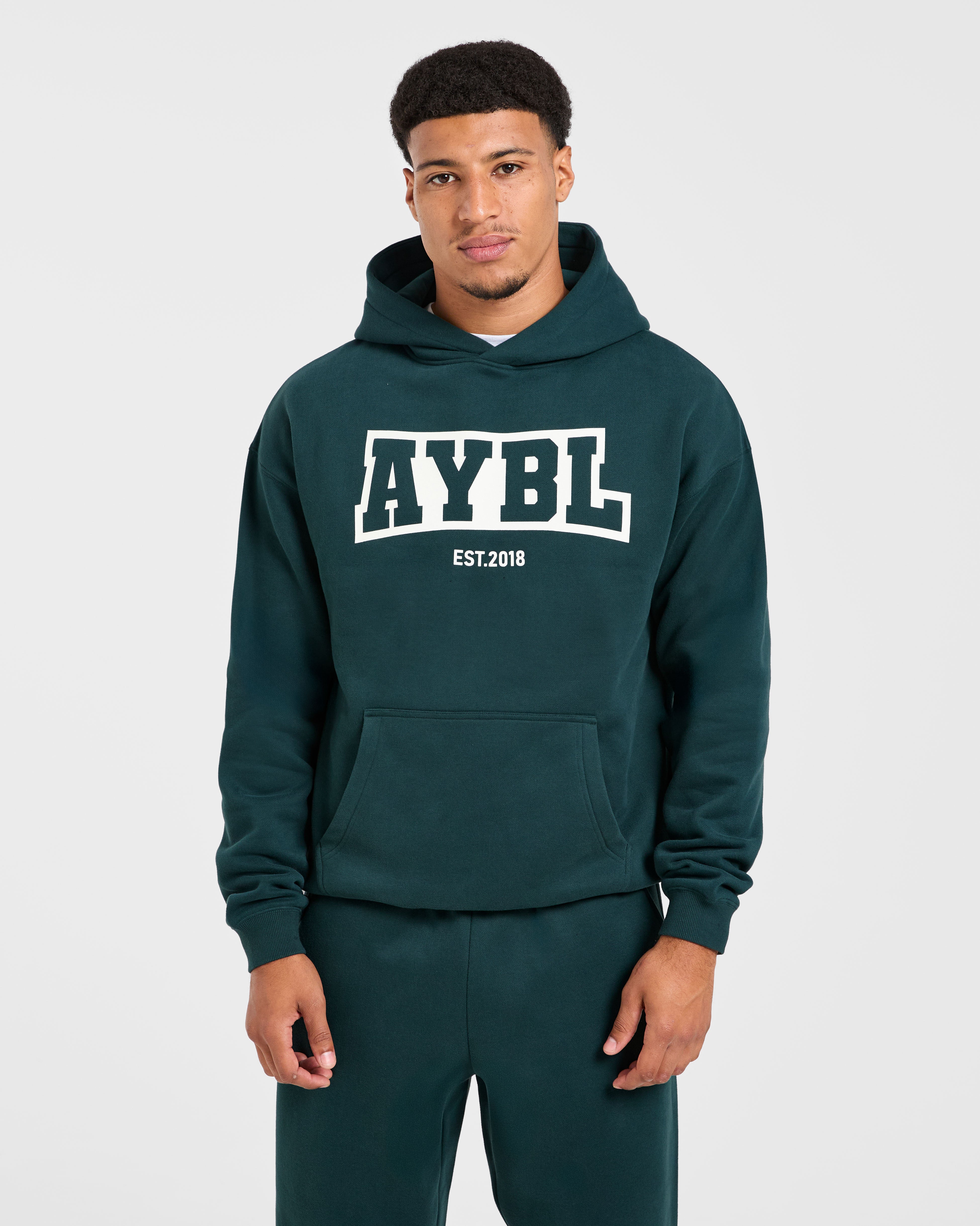 Academy Oversized Hoodie - Pine Vert