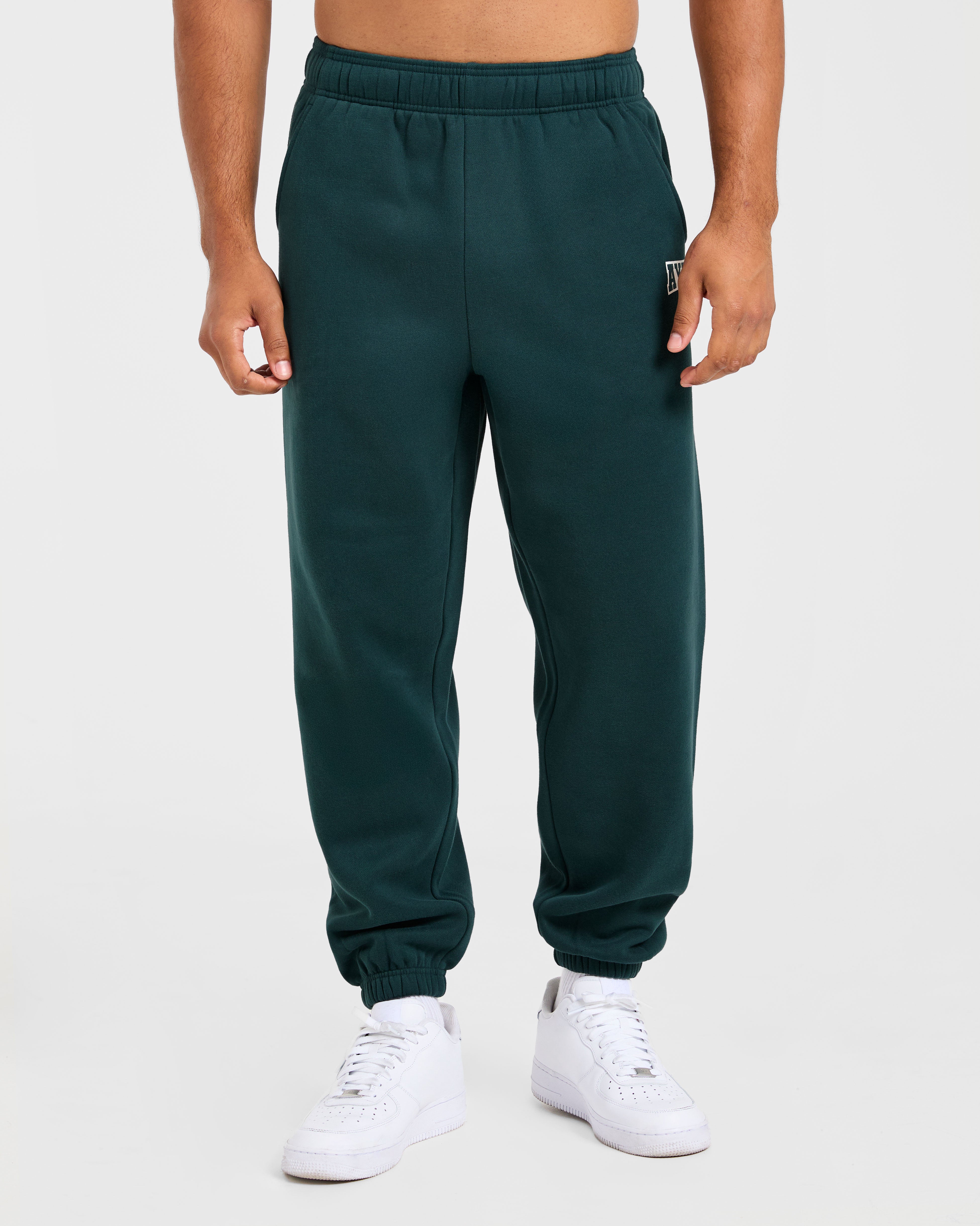 Academy Oversized Joggers - Pine Vert