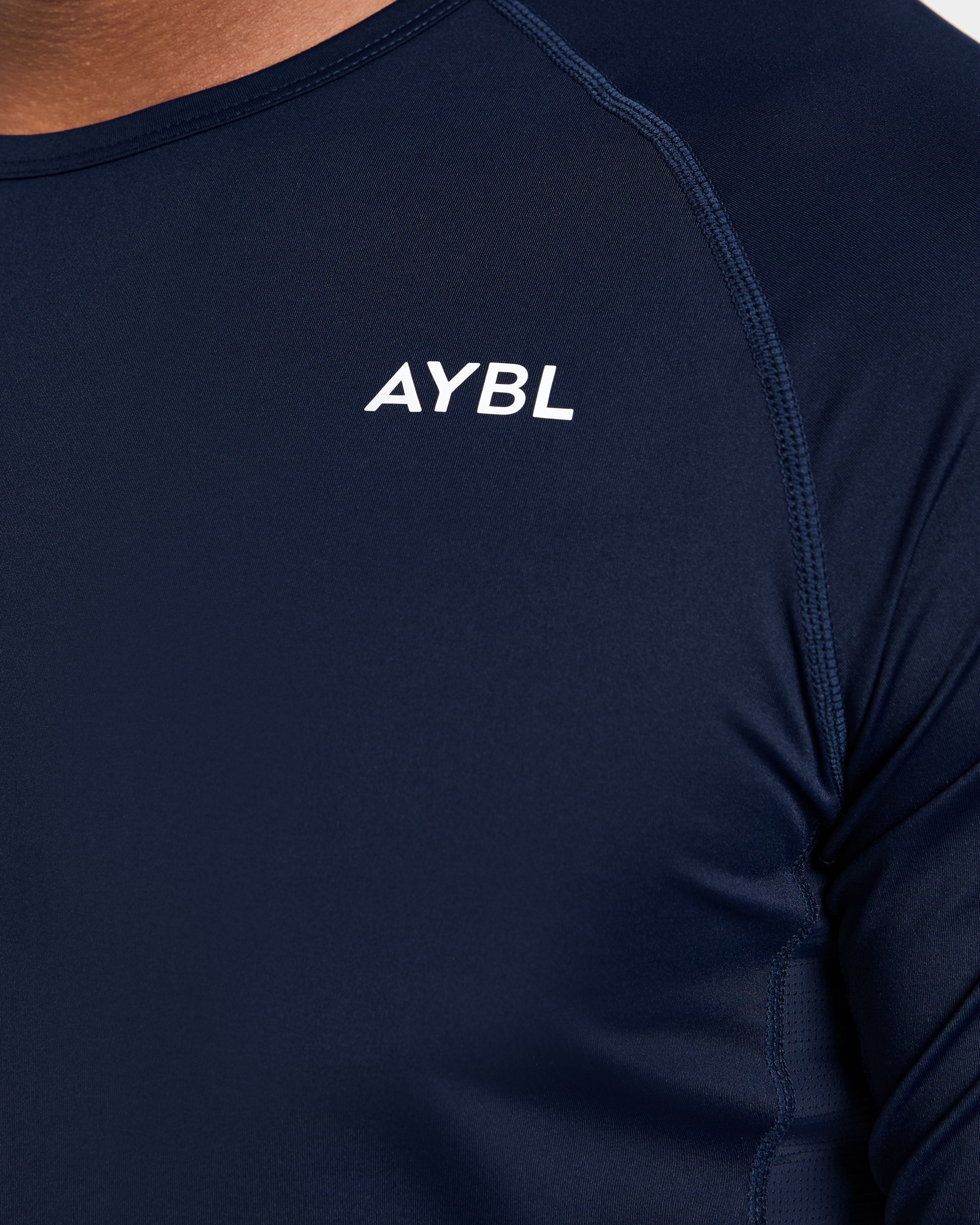 Compression Long Sleeve T Shirt - Navy