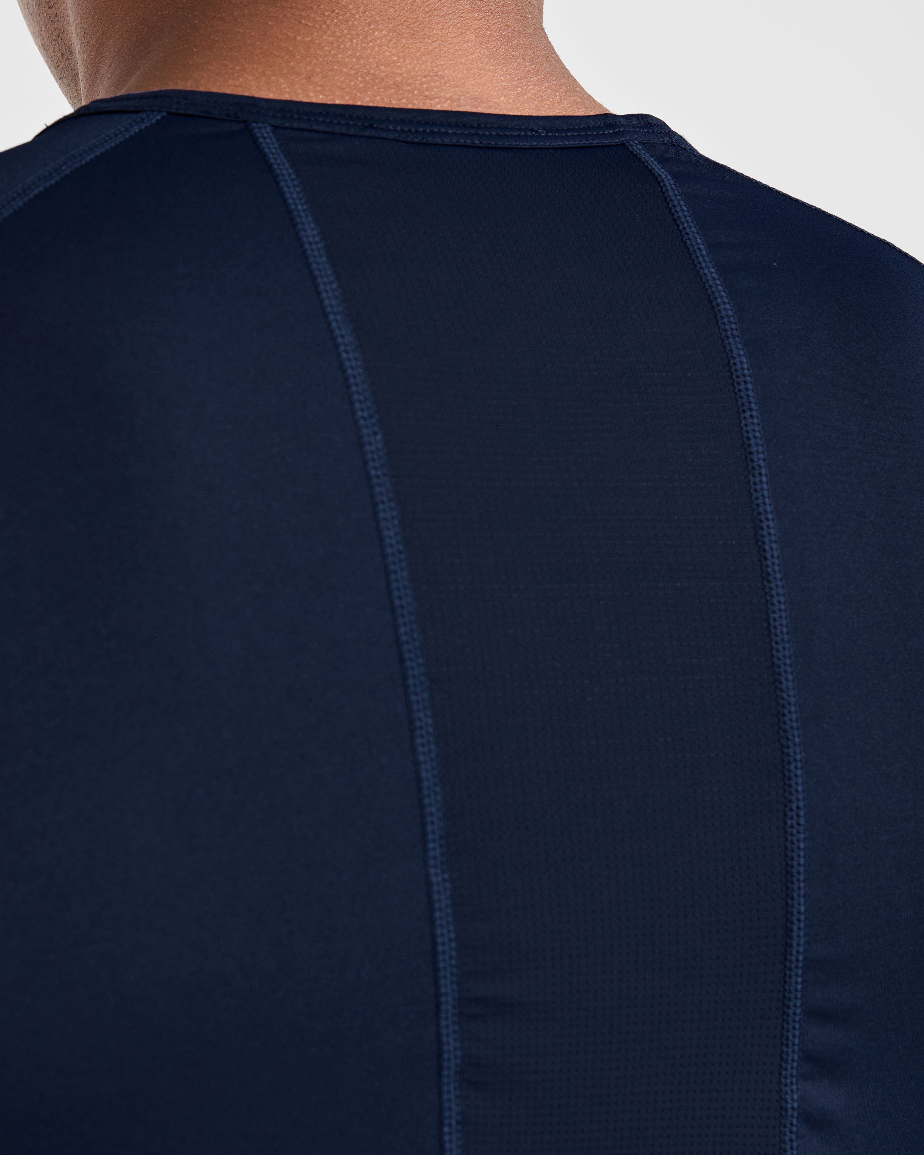 Compression Long Sleeve T Shirt - Navy