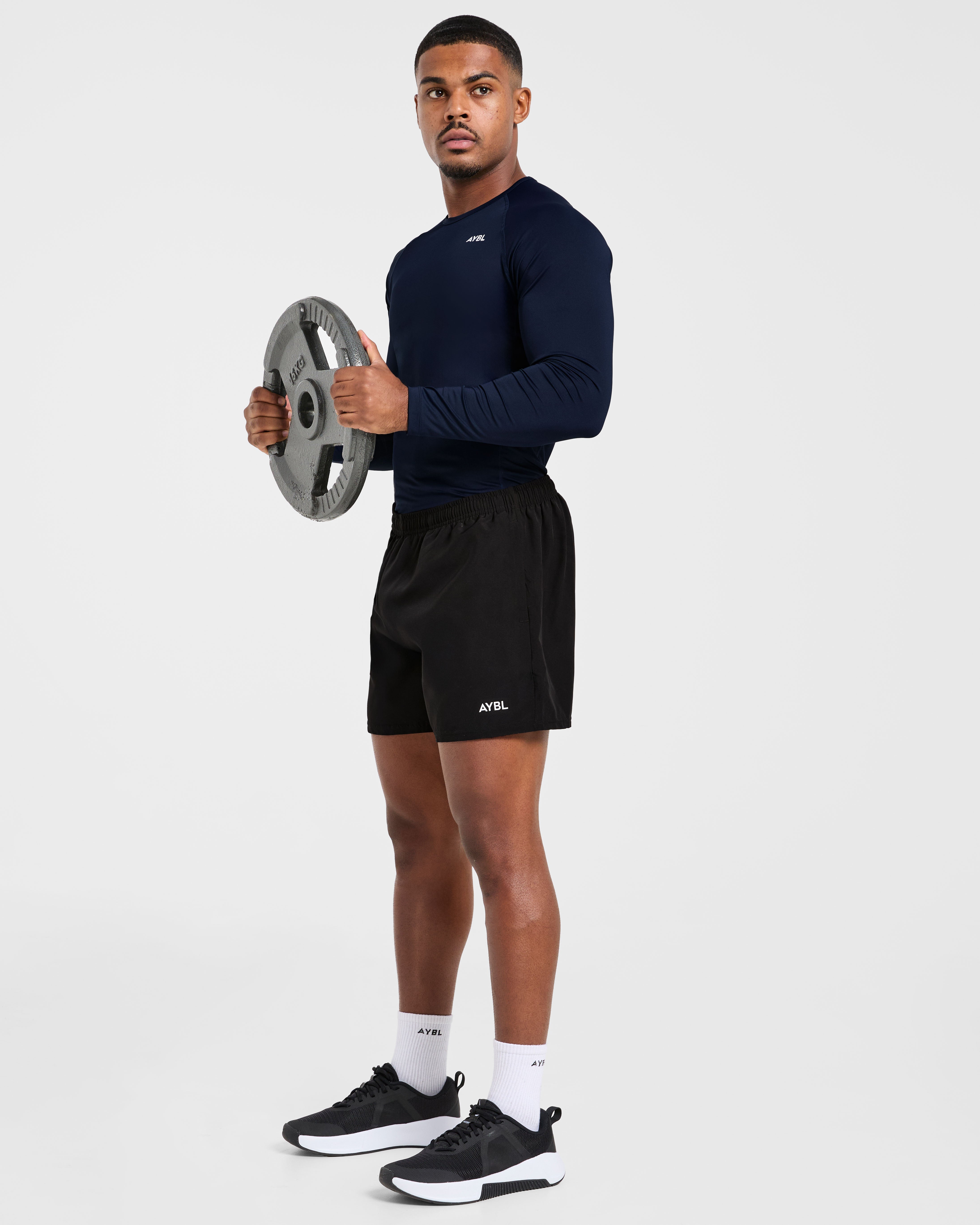 Compression Long Sleeve T Shirt - Navy