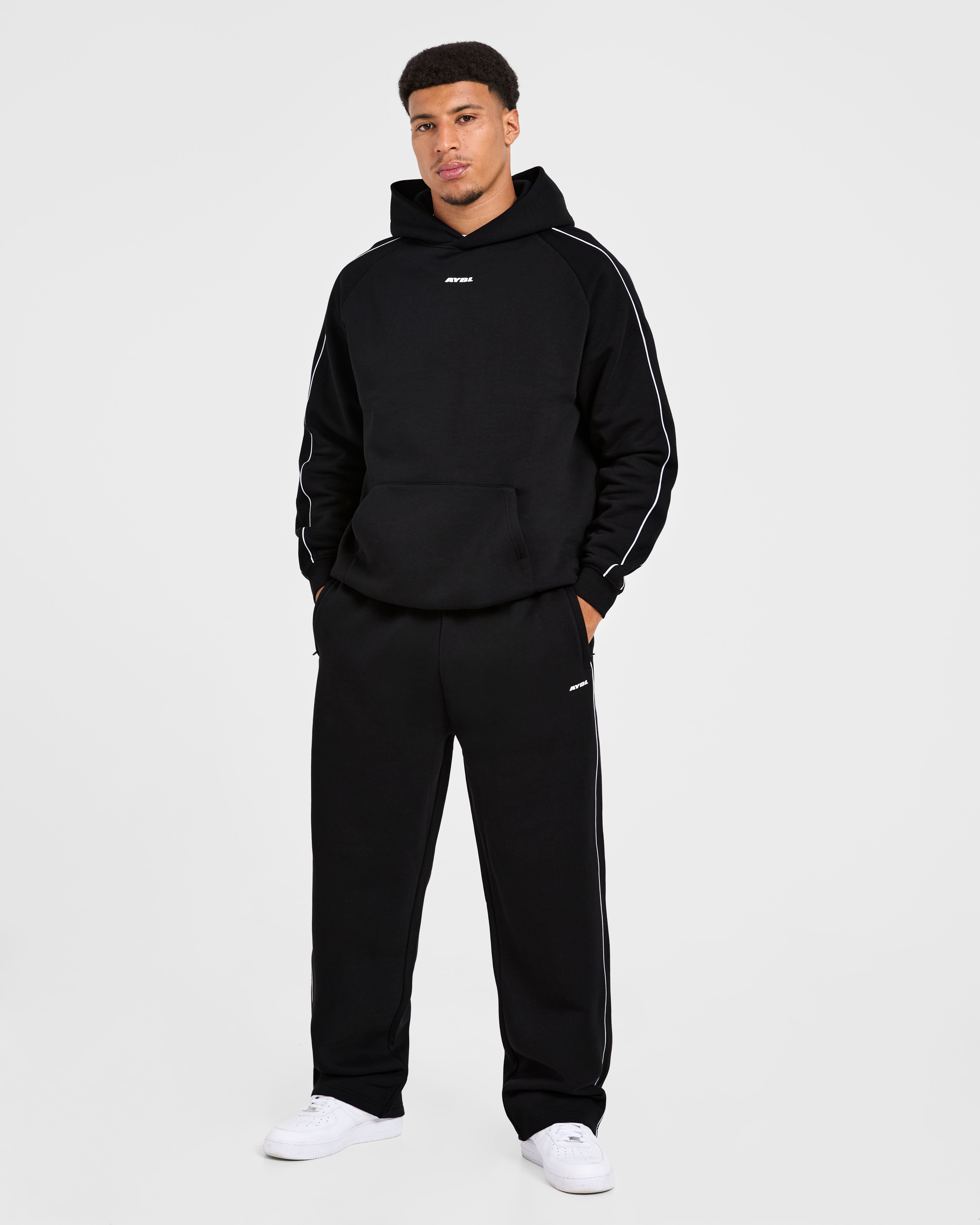 Restore Oversized Straight Leg Joggers - Noir