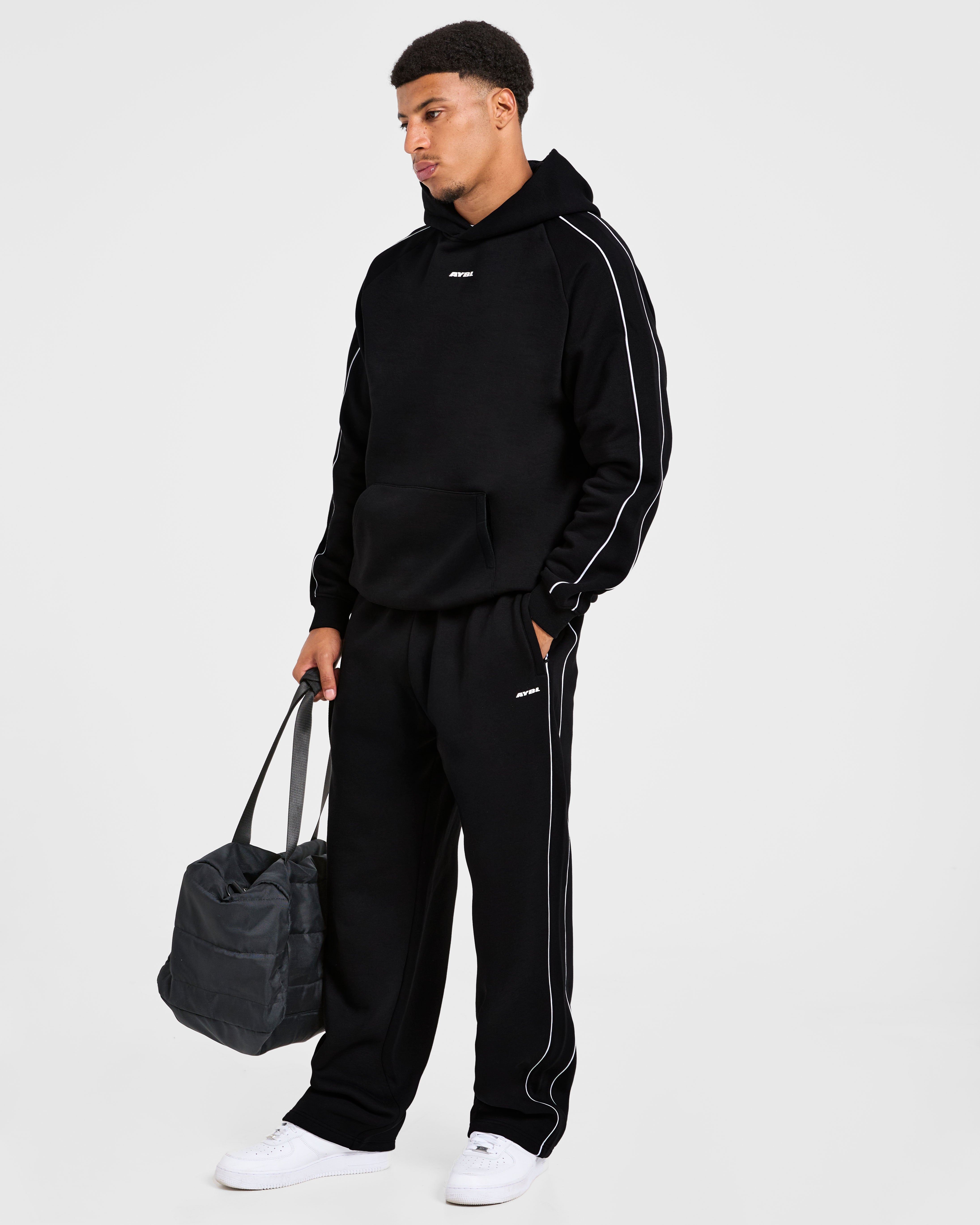 Restore Oversized Straight Leg Joggers - Noir