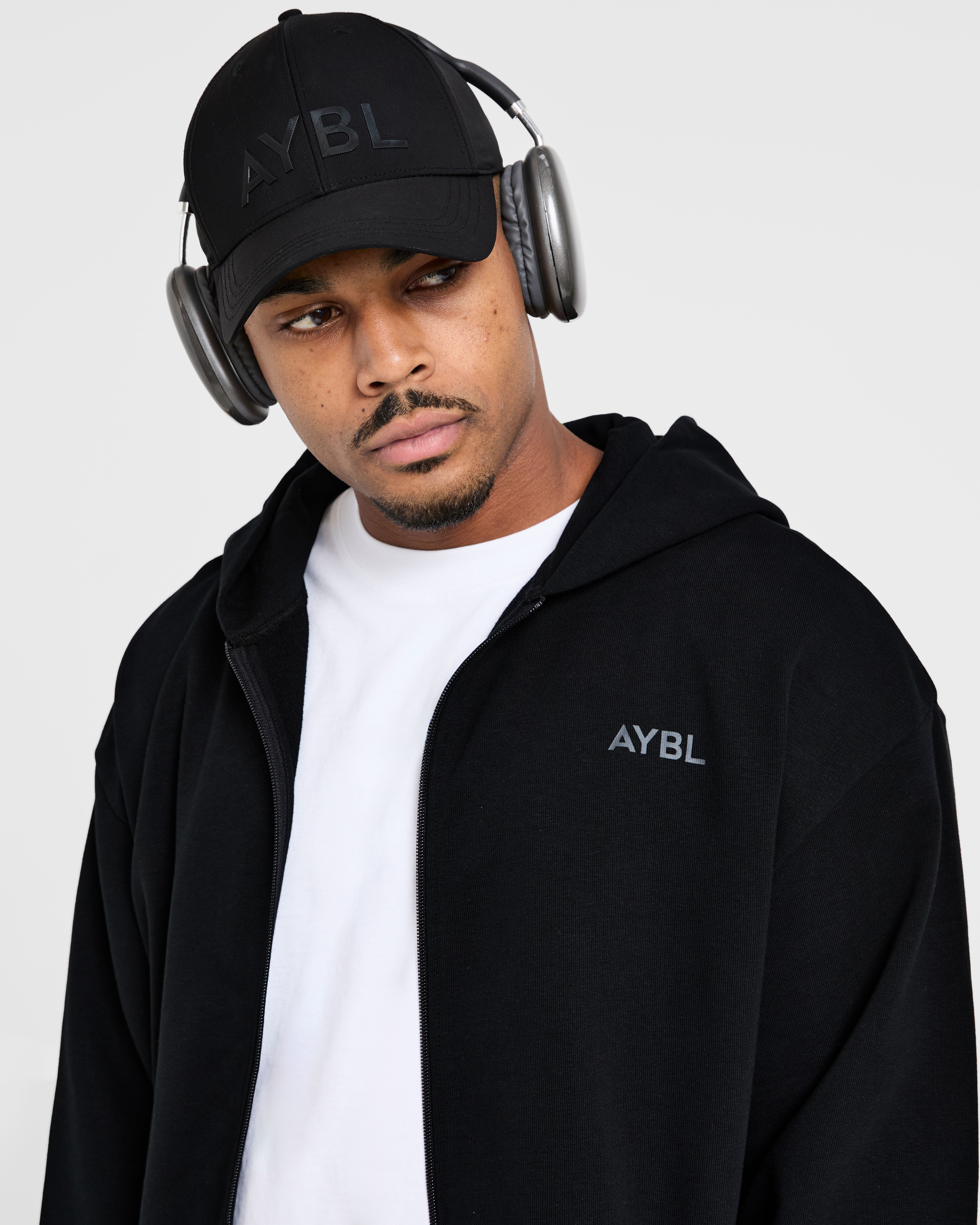 Craft Oversized Zip Up Hoodie - Noir