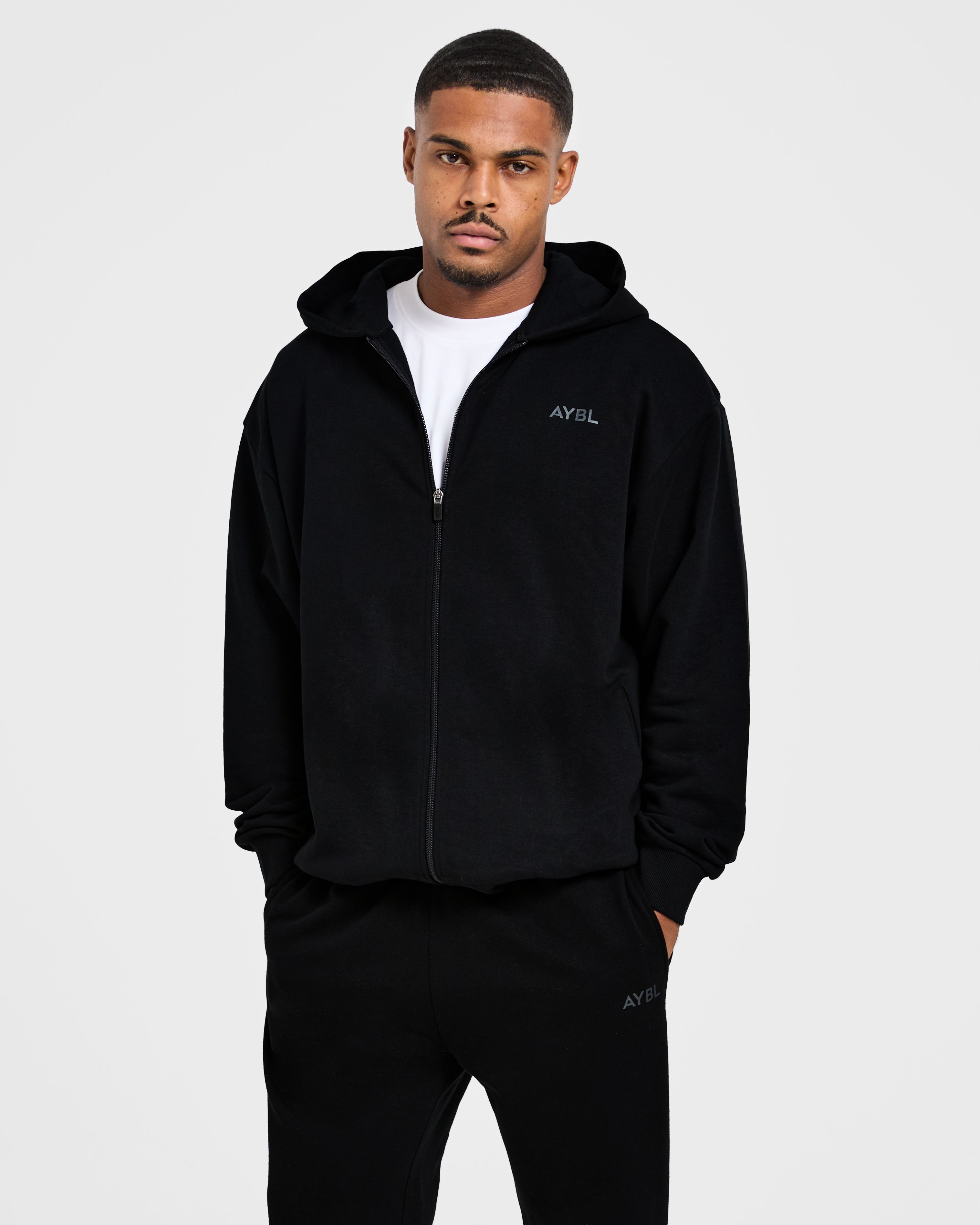 Craft Oversized Zip Up Hoodie - Noir