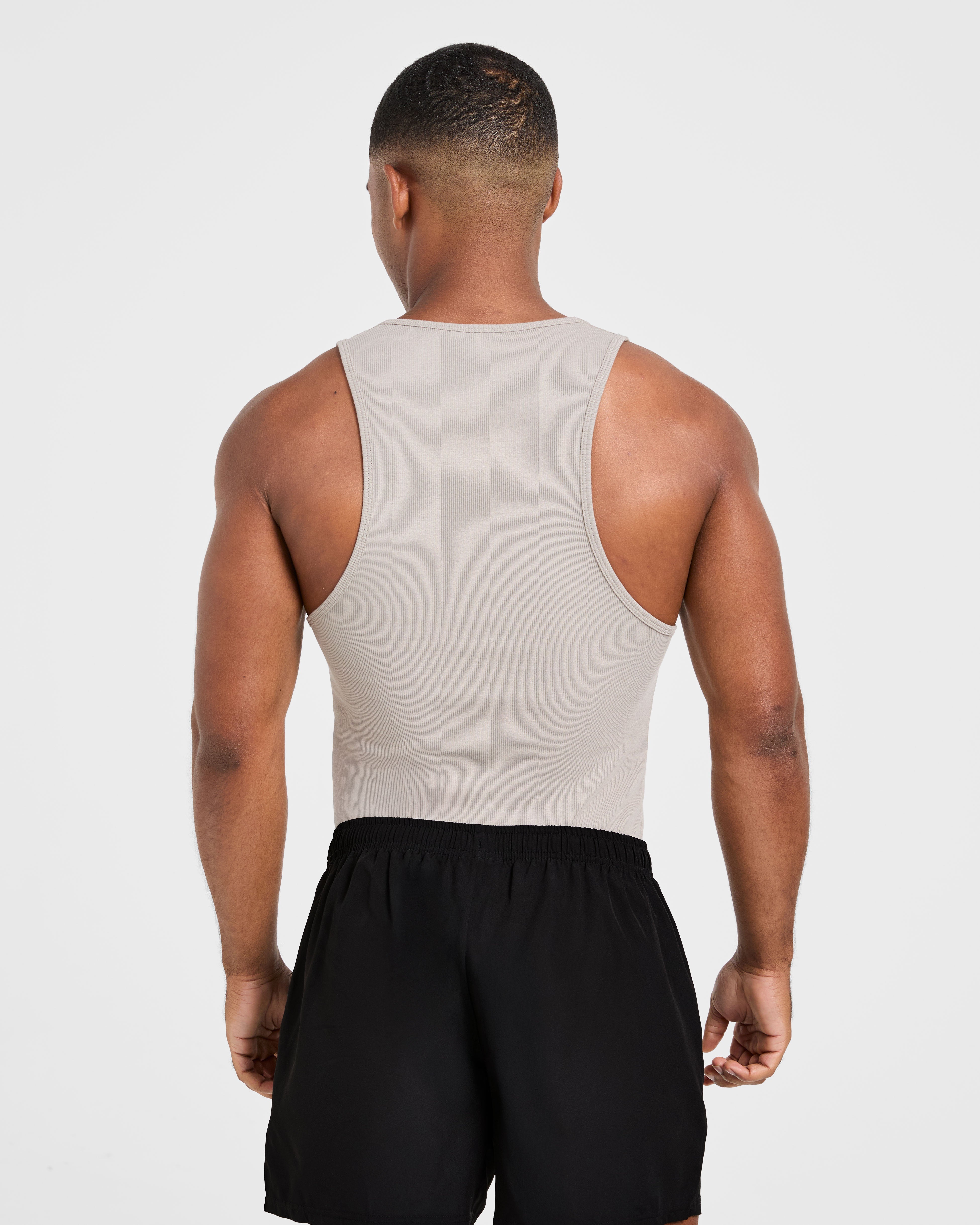 Muscle Ribbed Tank - Cloud Gris